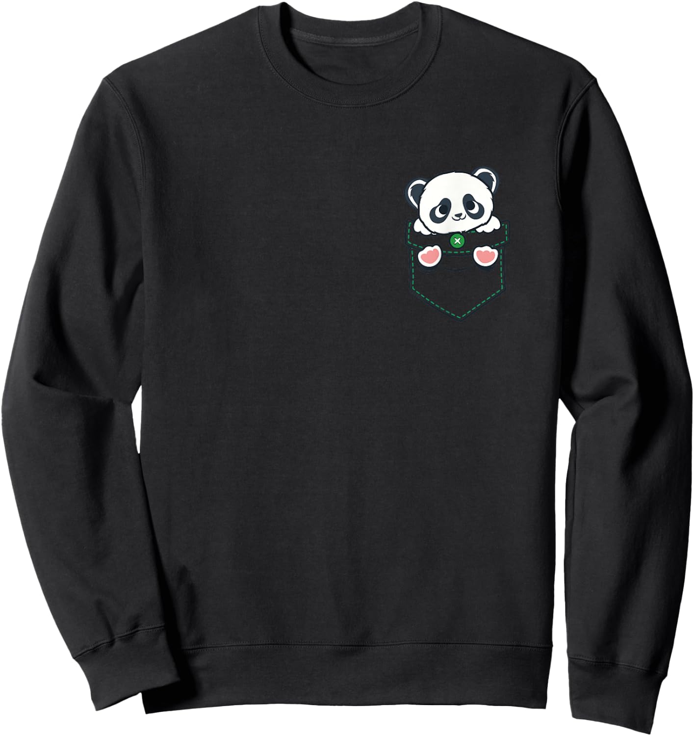 Panda Shirt Men Women Children Panda Bear Lovers Sweatshirt - Sweatshirt | Black