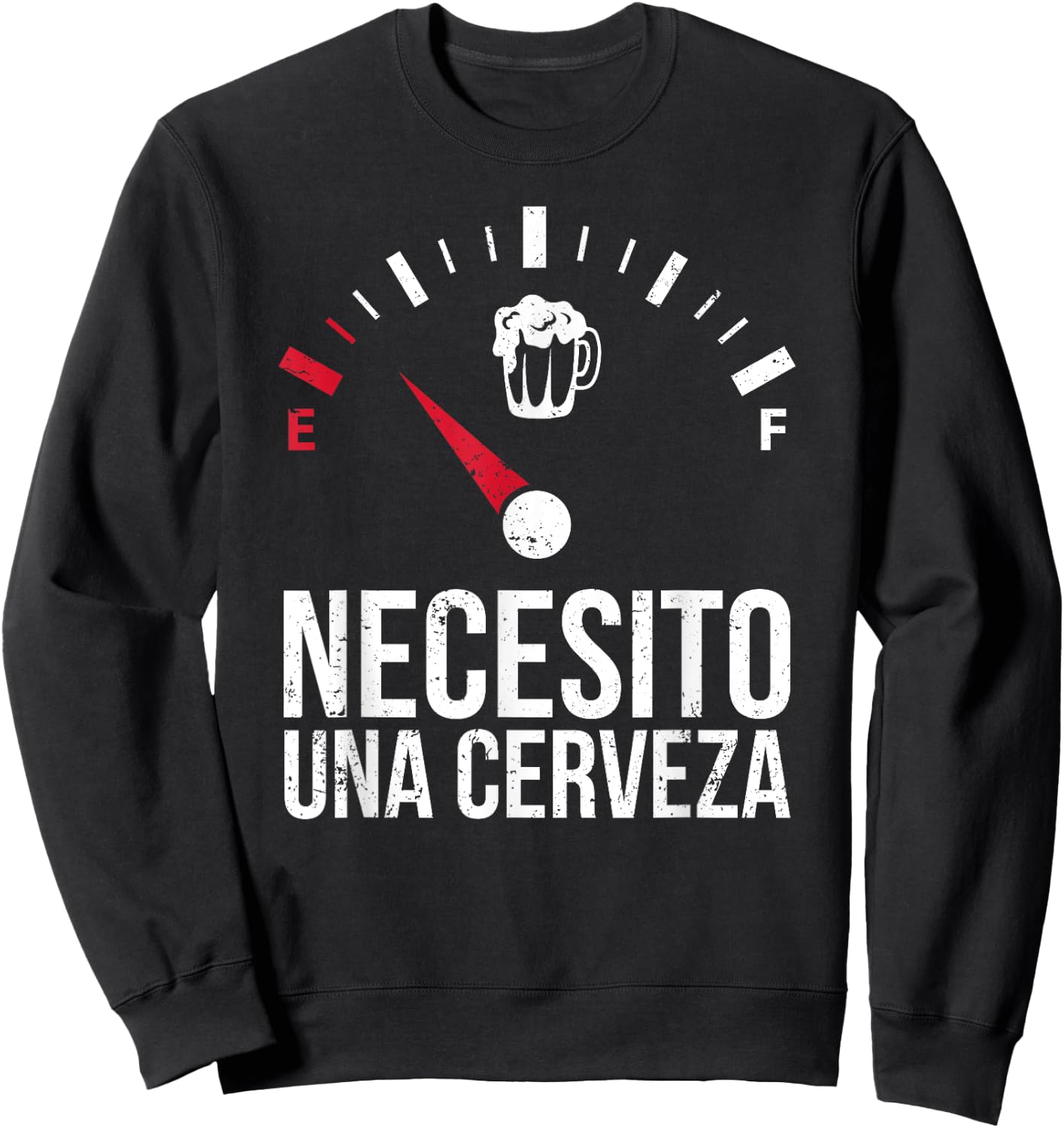Funny I need a Beer Shirt, Necesito una cerveza, Speed Sweatshirt - Sweatshirt | Black