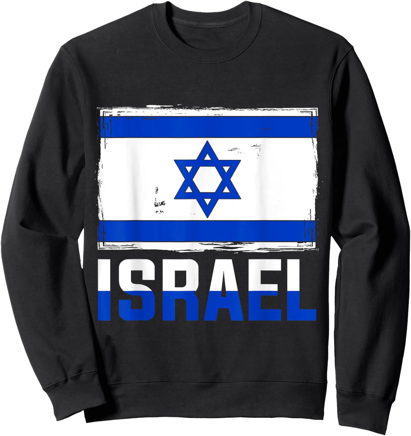 Israel Flag Israel Sweatshirt - Sweatshirt | Black