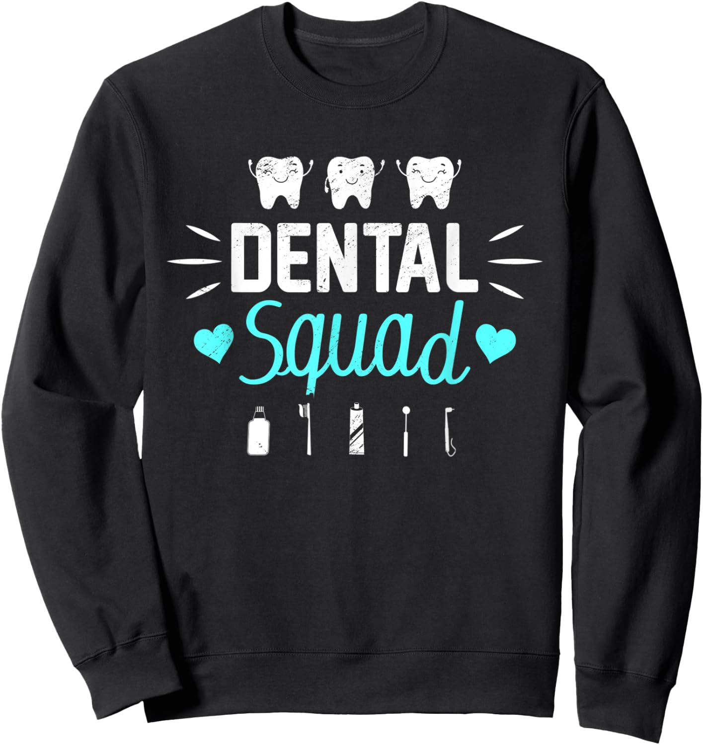 Dental Squad Costume Dental Assistant Women Sweatshirt - Sweatshirt | Black