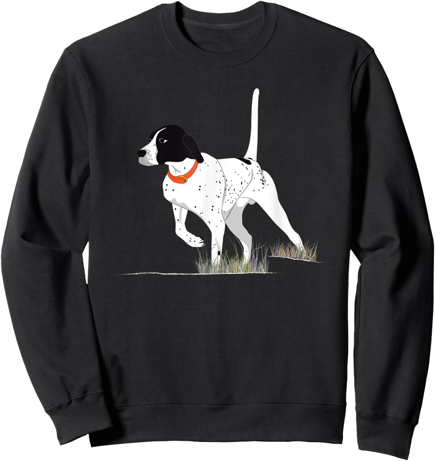 Bird Hunting for Hunter Men English Pointer Dog Graphic Sweatshirt - Sweatshirt | Black