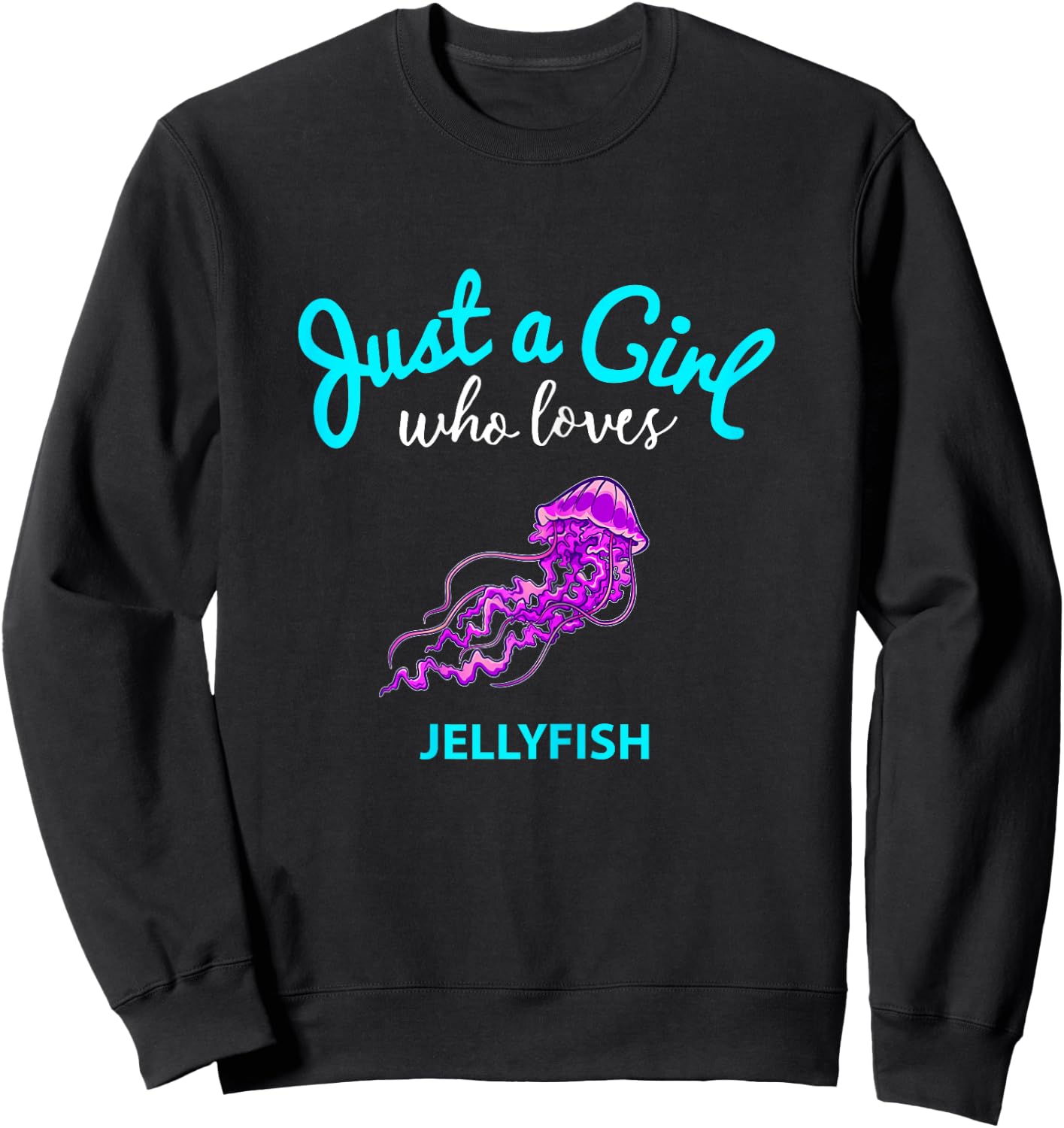 Jellyfish Shirt for Girls | Jellyfish for Children Sweatshirt - Sweatshirt | Black