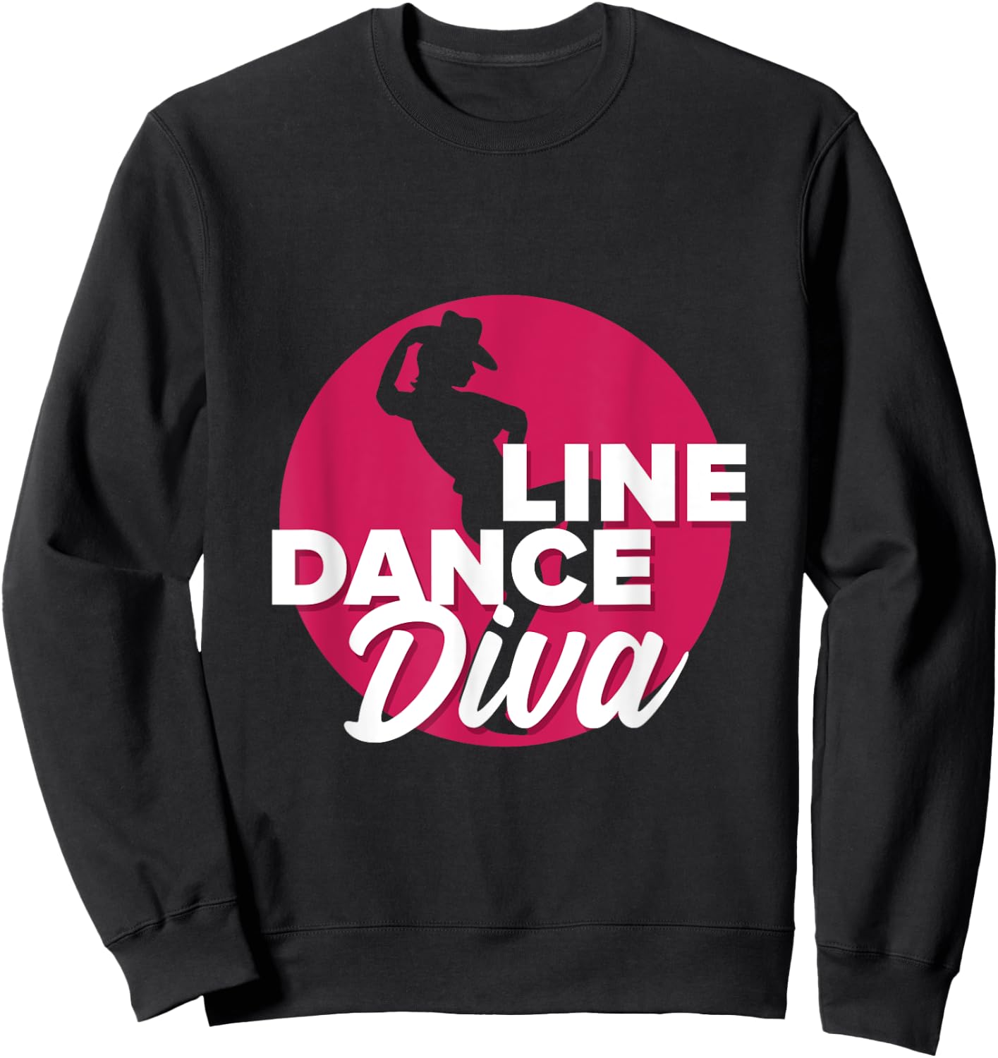 Cute Line Dance Diva Gift Line Dancers gift Sweatshirt - Sweatshirt | Black