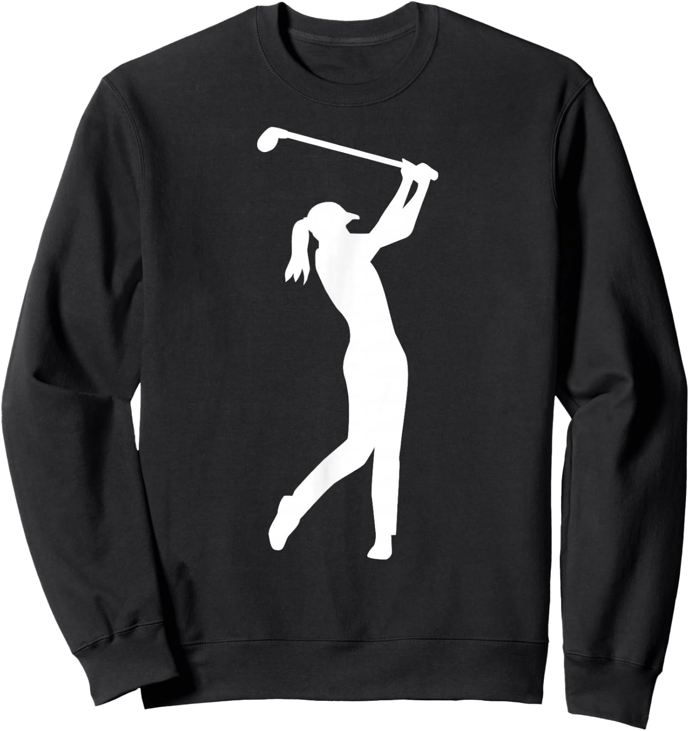 Golf woman girl Sweatshirt - Sweatshirt | Black