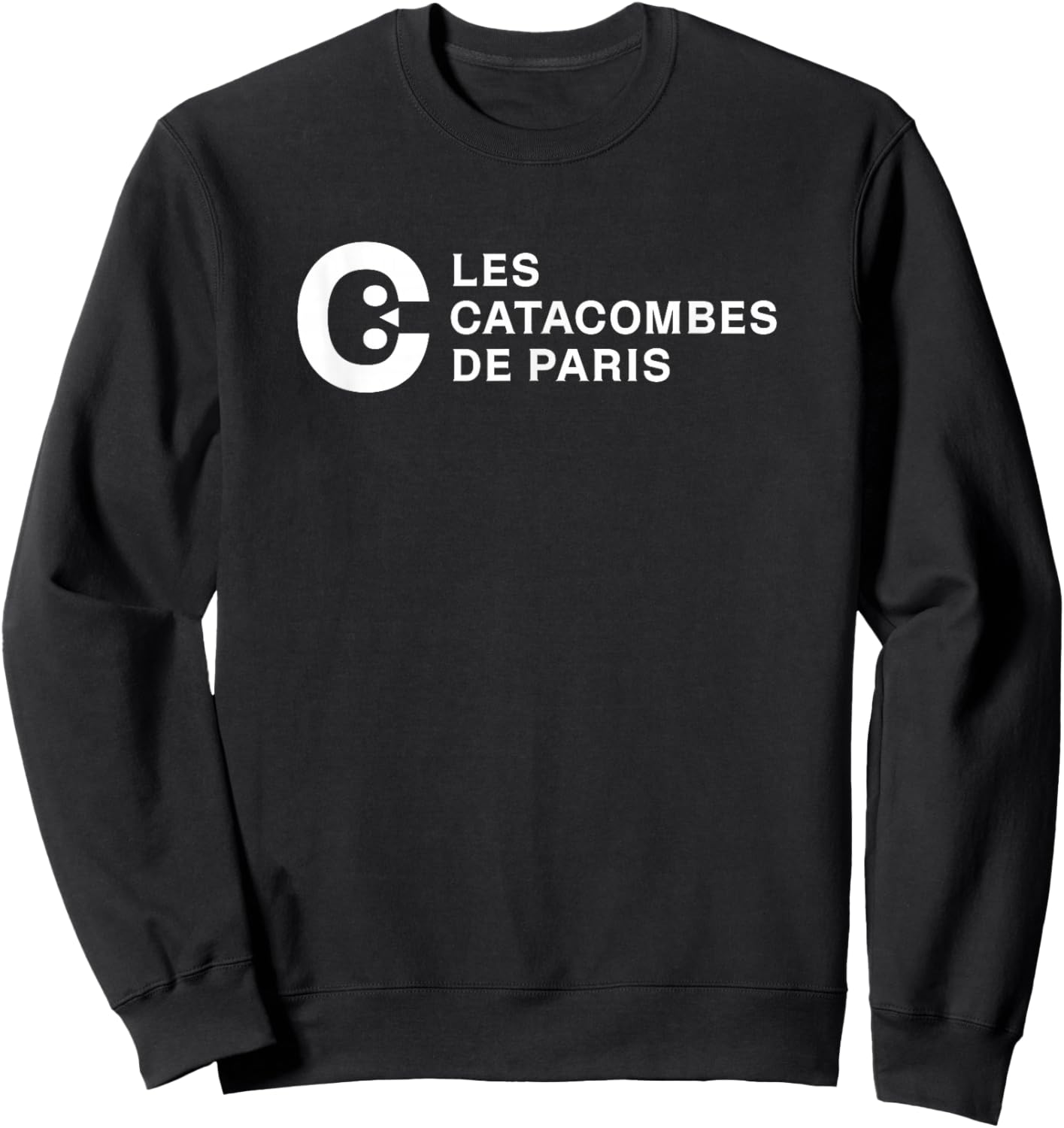 The Catacombs of Paris White Print Sweatshirt - Sweatshirt | Black