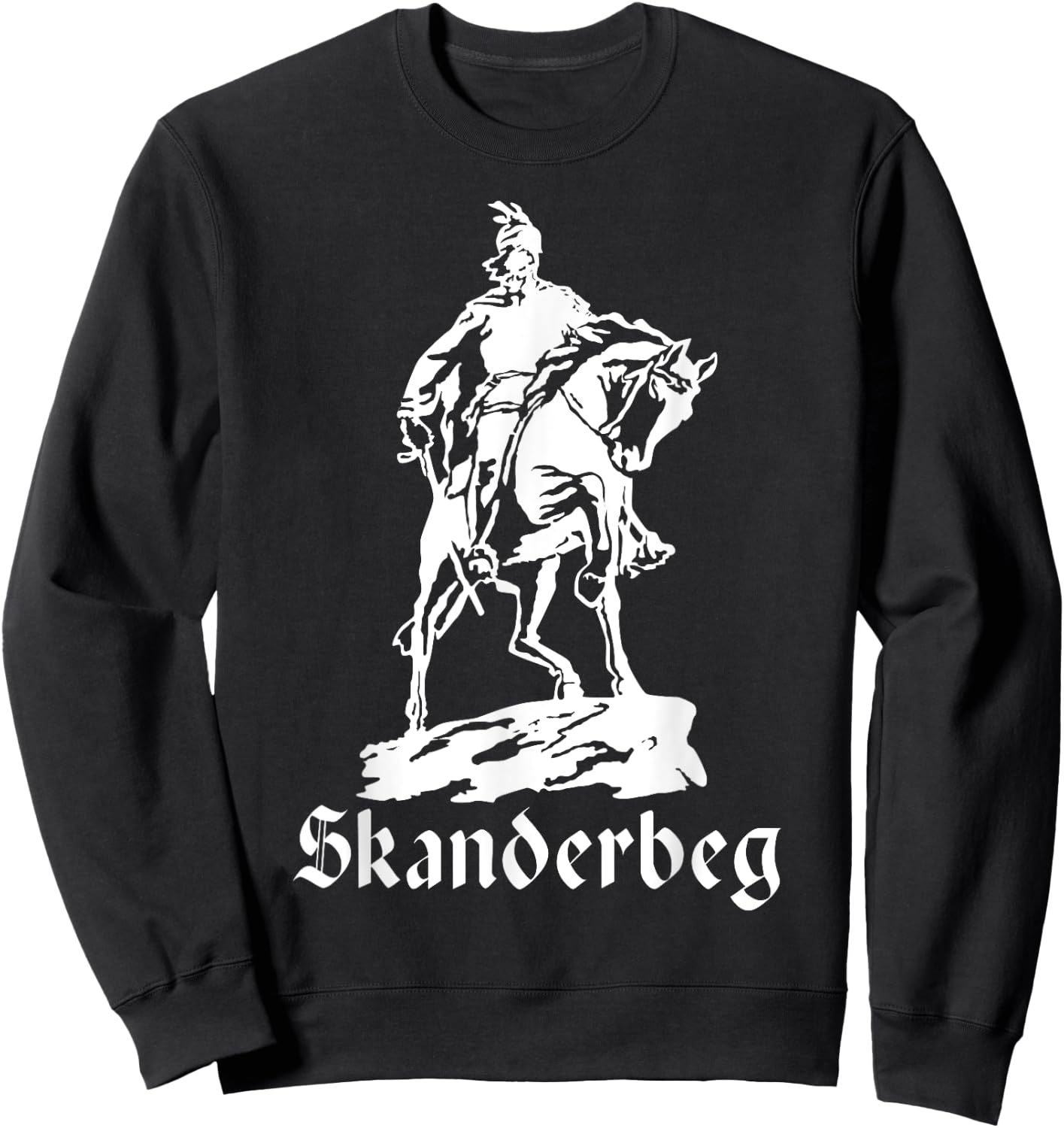 Skanderbeg Republic of Albania Shqipëria Tirana Albanian Sweatshirt - Sweatshirt | Black