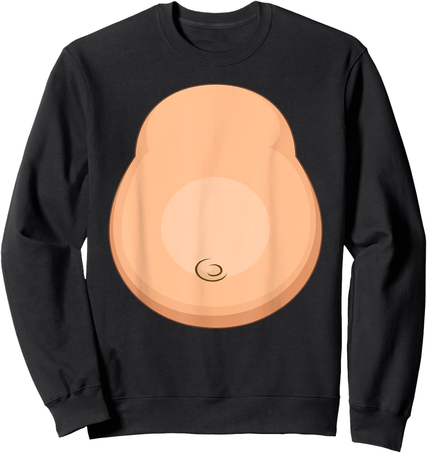 Funny Monkey Belly Costume Boys Men Halloween Sweatshirt - Sweatshirt | Black