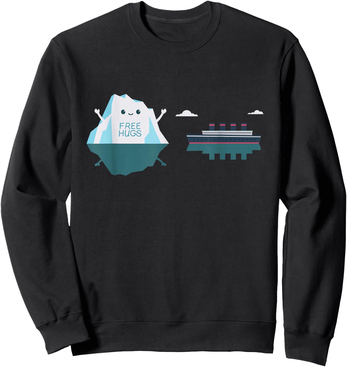 Retro Funny Titanic 1912 - Cruise Ship - Titanic Sweatshirt - Sweatshirt | Black