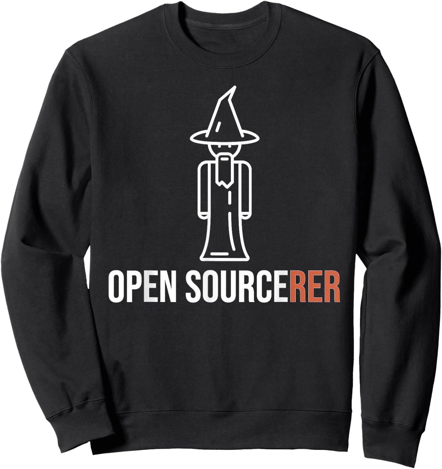 Funny Open Source Sourcerer - Great Programmer / Coder Joke Sweatshirt - Sweatshirt | Black