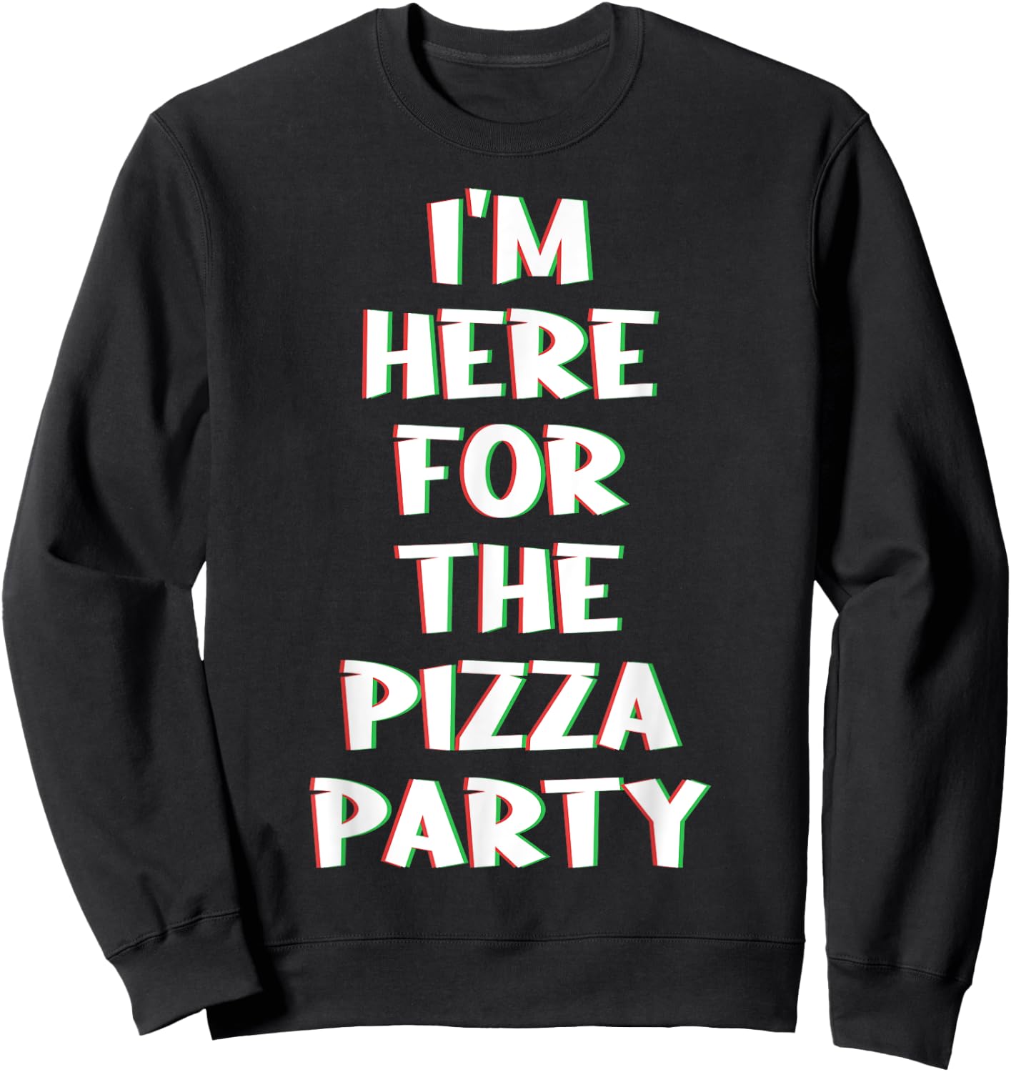 Pizza Slice Crust Neapolitan Pizzaiolo Deep-Dish Pizzeria Sweatshirt - Sweatshirt | Black