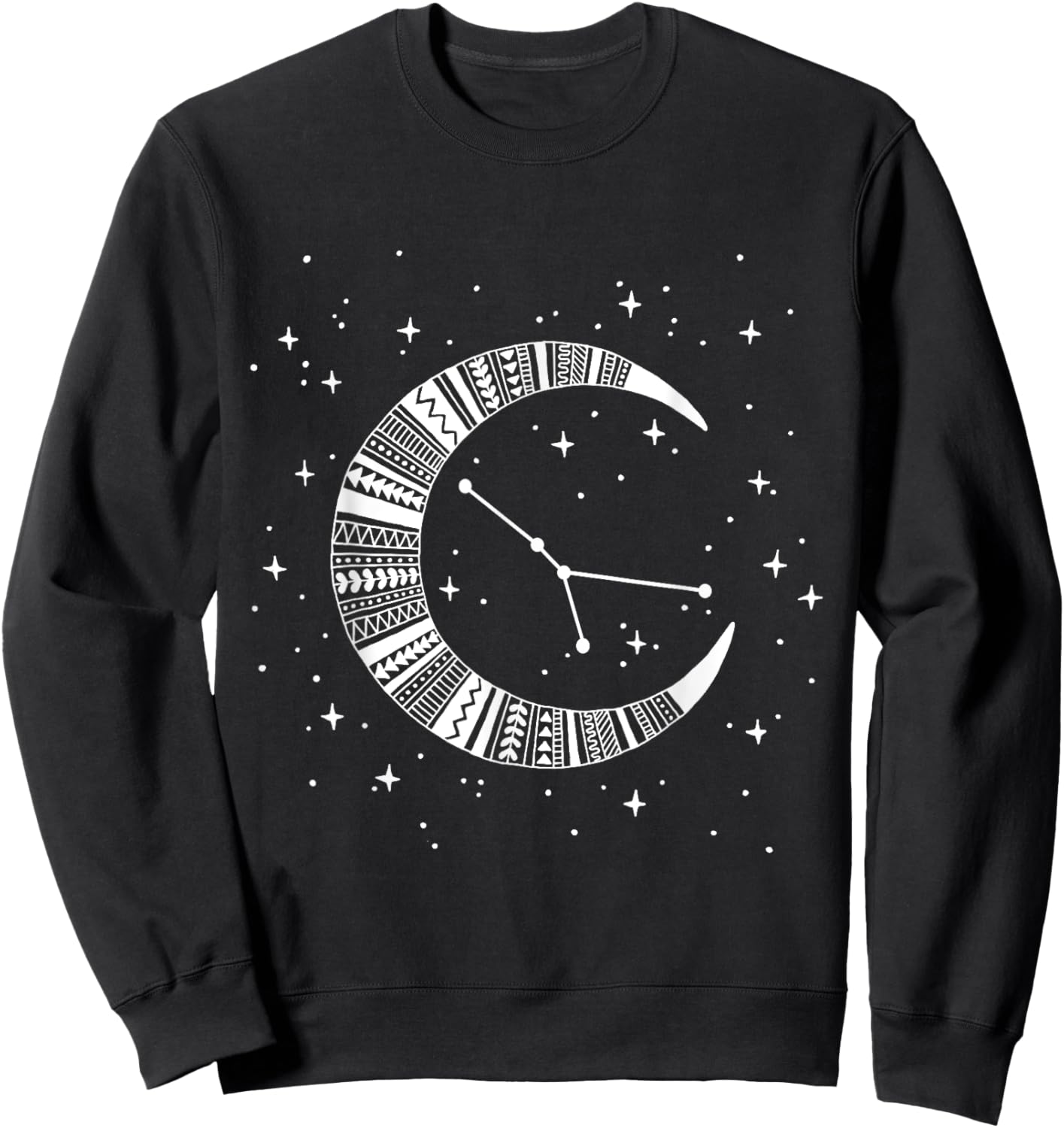 Cancer Zodiac Moon Stars Constellation Cancer Sweatshirt - Sweatshirt | Black