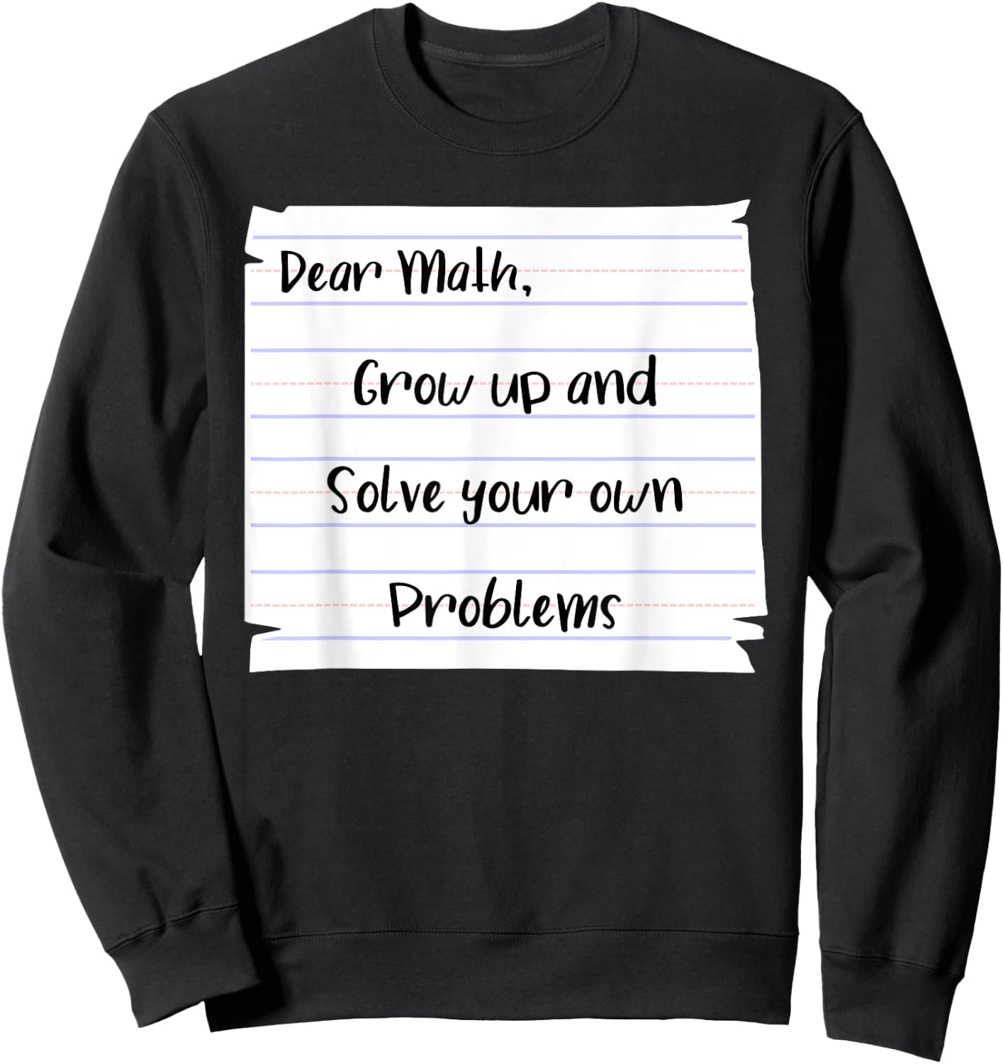 Mathematical Skill Problem Solving Math Learning Calculation Sweatshirt - Sweatshirt | Black