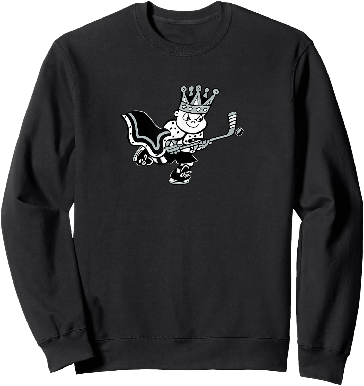 Cute Little Royal King Hockey Logo Sweatshirt - Sweatshirt | Black