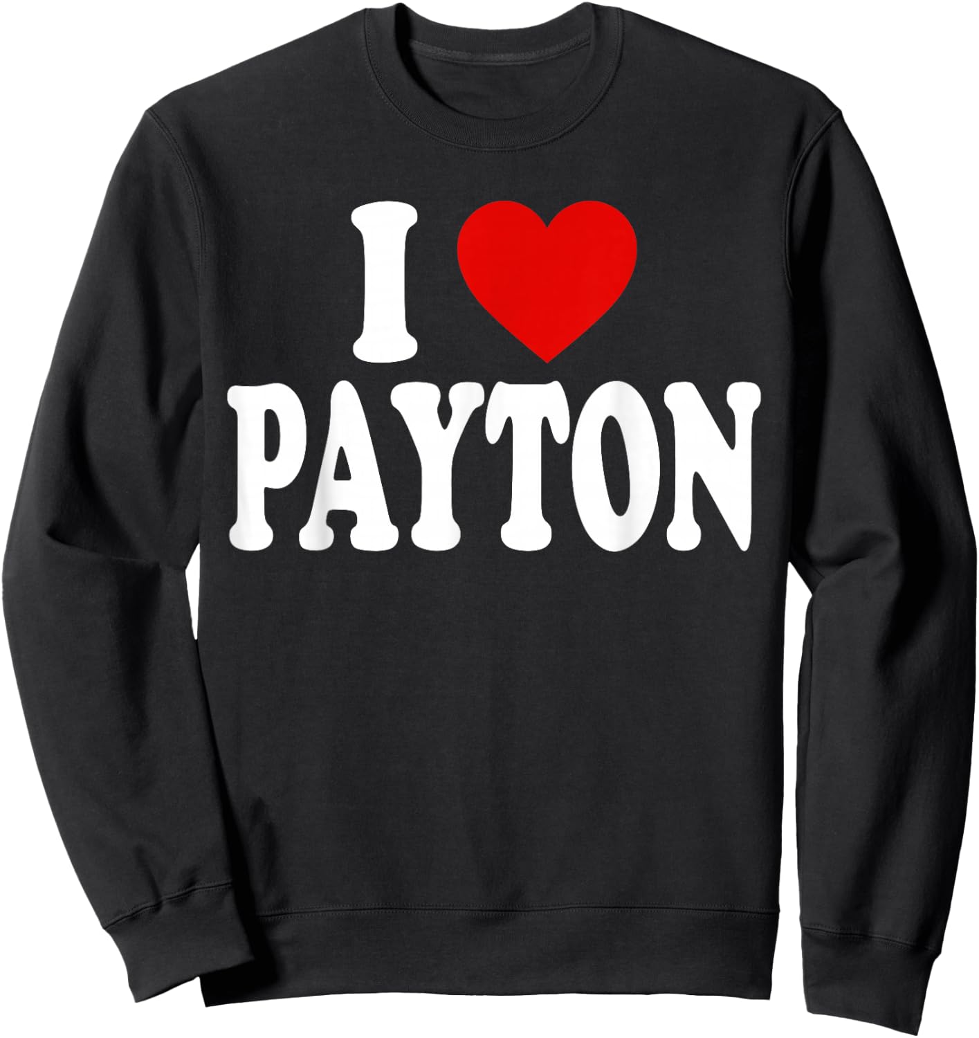 I Heart Love Payton Sweatshirt - Sweatshirt | Black