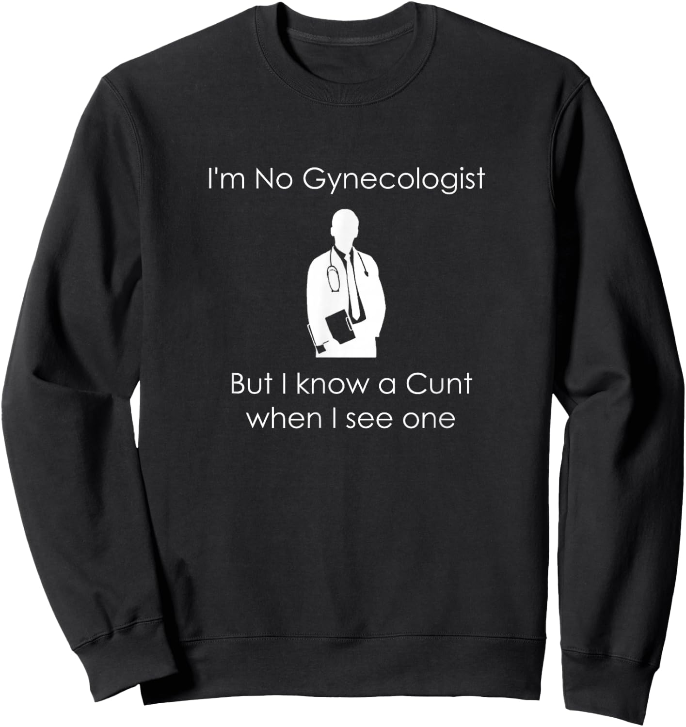 I'm No Gynecologist But I Know a When I See One Sweatshirt - Sweatshirt | Black