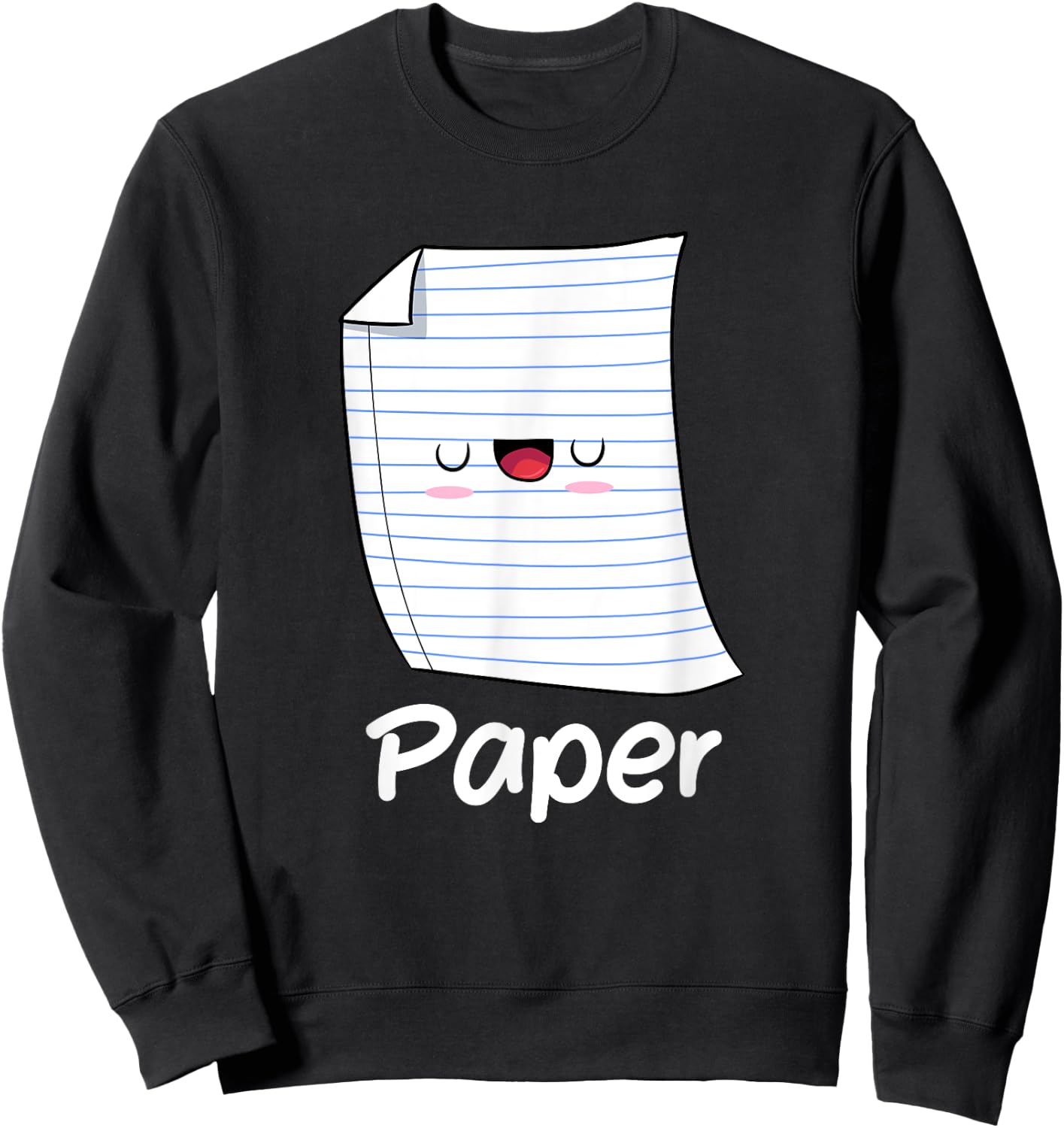 Funny Group Halloween Outfit - Rock Paper Scissors Costume Sweatshirt - Sweatshirt | Black