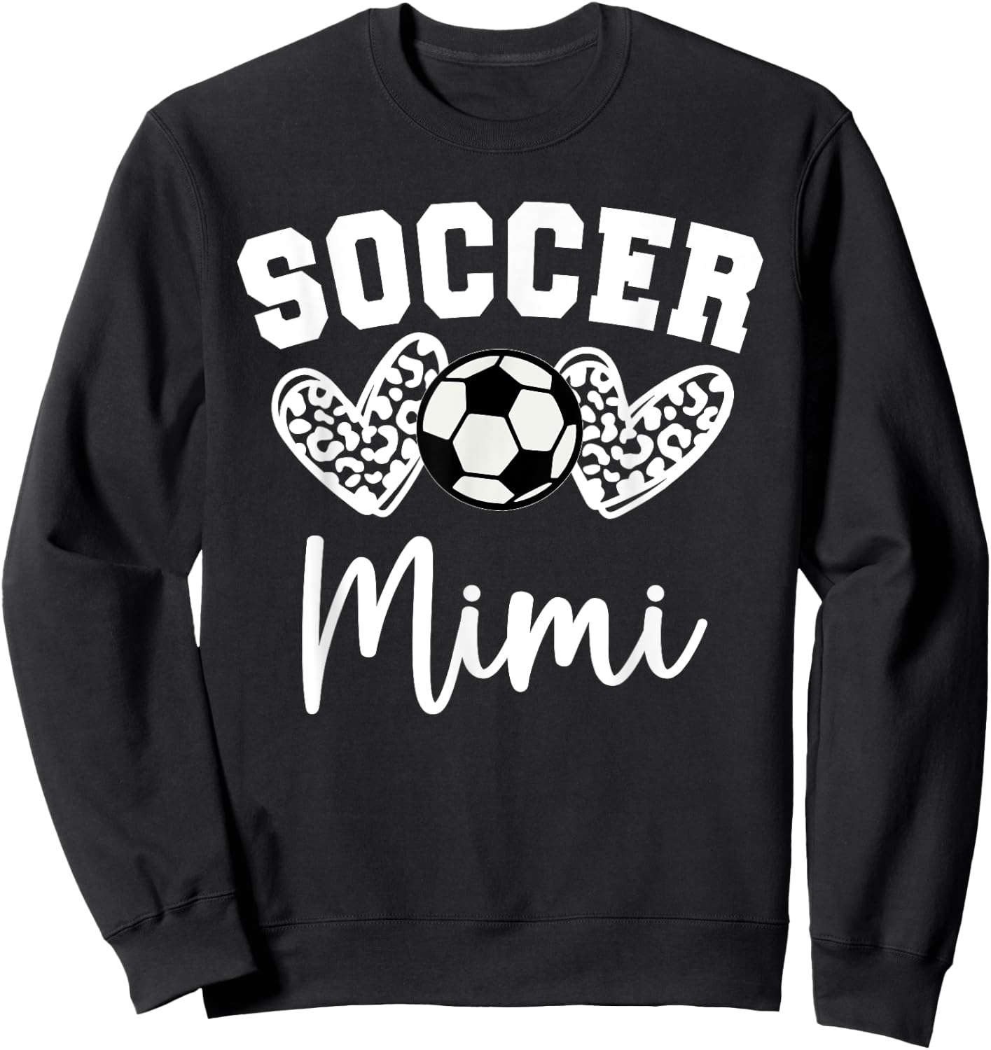 Soccer Mimi Matching Family Soccer Sweatshirt - Sweatshirt | Black