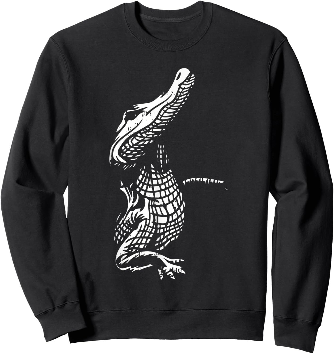 Crocodile Reptile Croc Wild Zoo Cool Animal Lover Gift Sweatshirt - Sweatshirt | Black