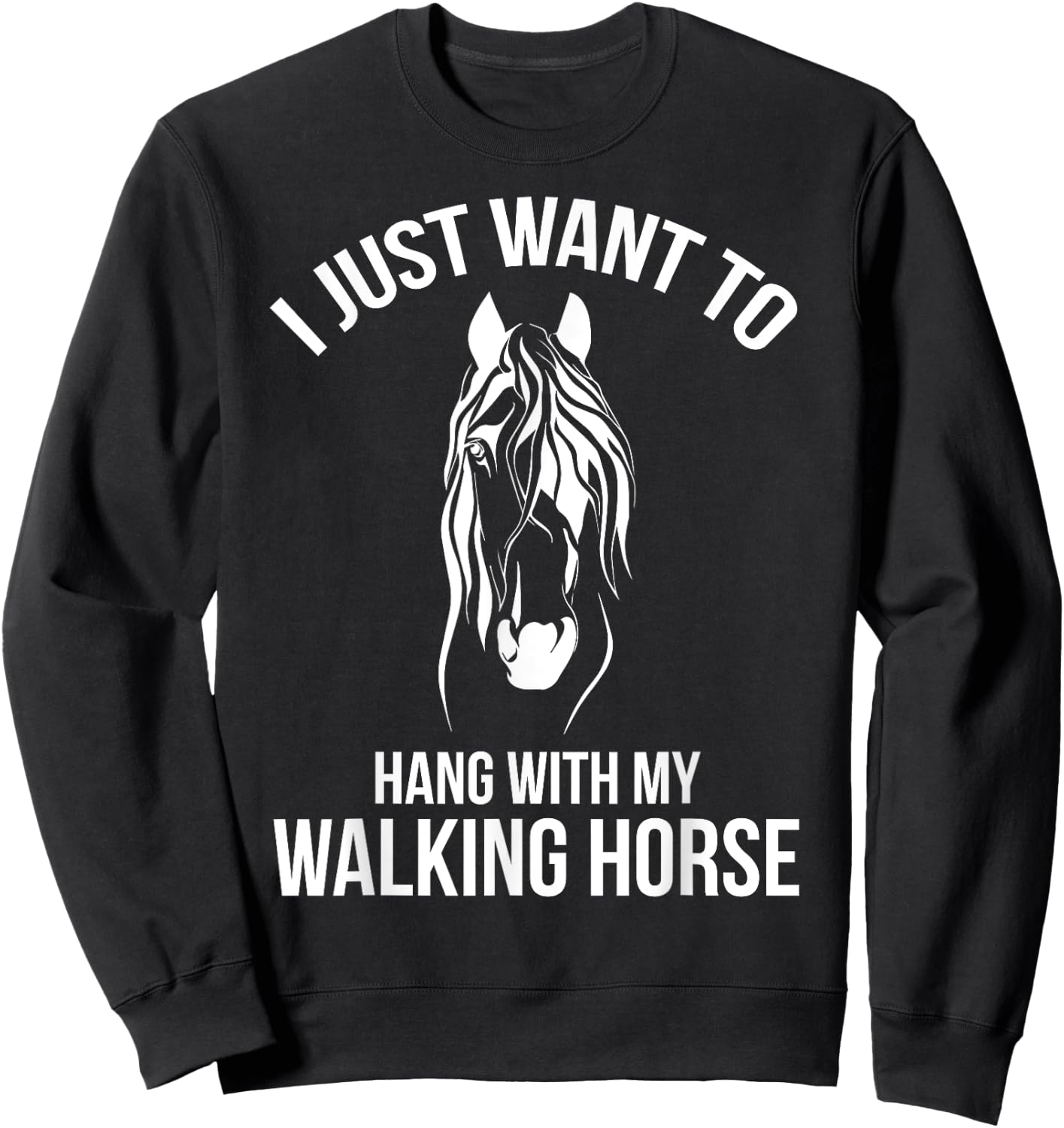Funny Walking Horse - Tennessee Walking Horse - Gaited Sweatshirt - Sweatshirt | Black