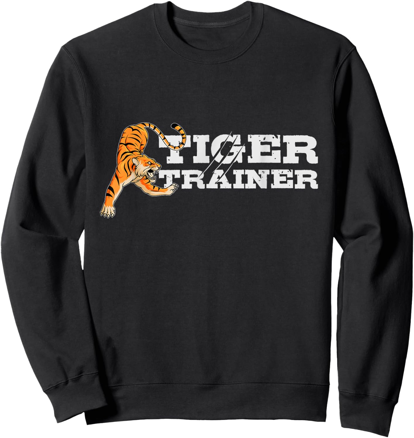Tiger trainer shirt - Fun Halloween Costume Gift Kids Adult Sweatshirt - Sweatshirt | Black