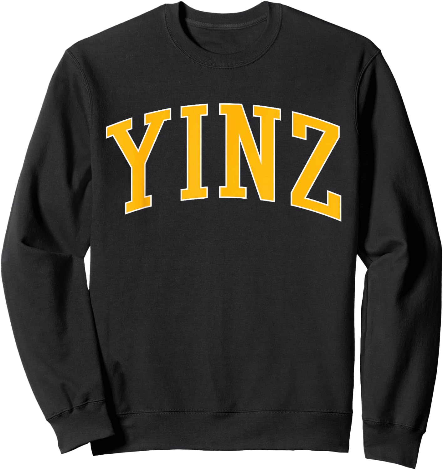 Yinz Retro Yinzer Pittsburgh Vintage Sweatshirt - Sweatshirt | Black