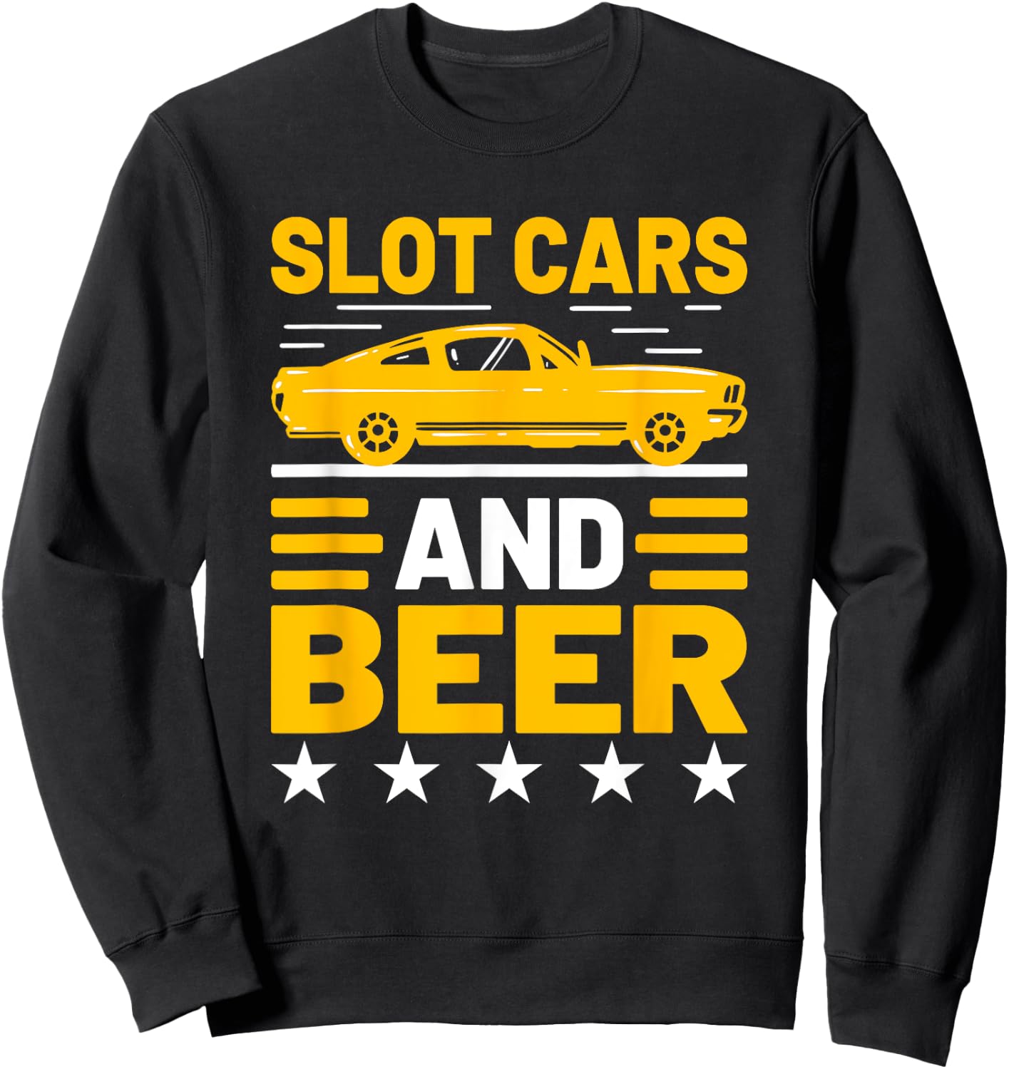 Slot Car Racing Nostalgic Muscle Car Project Car Car Guy Sweatshirt - Sweatshirt | Black