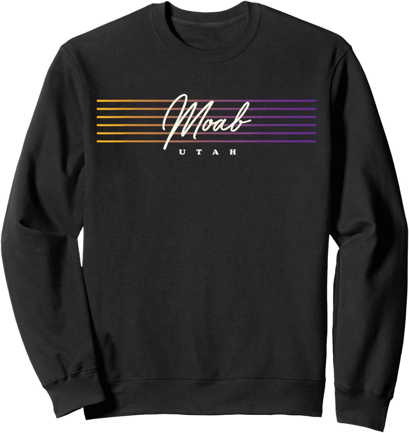 Moab Shirt Nostalgic Retro Style Utah Sweatshirt - Sweatshirt | Black