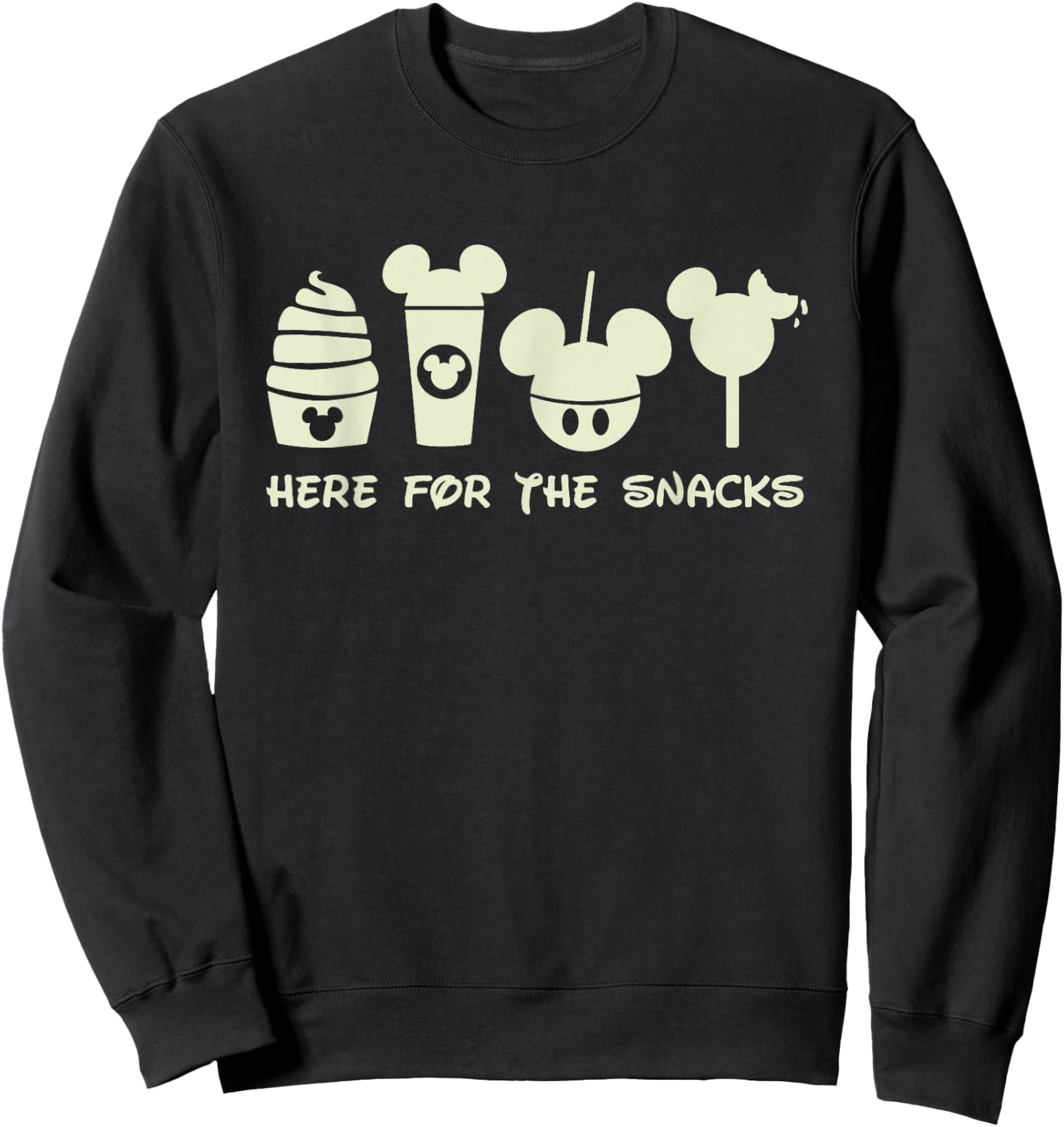 I'm Here For The Snacks, Snacks Goals, Snackgoals Sweatshirt - Sweatshirt | Black