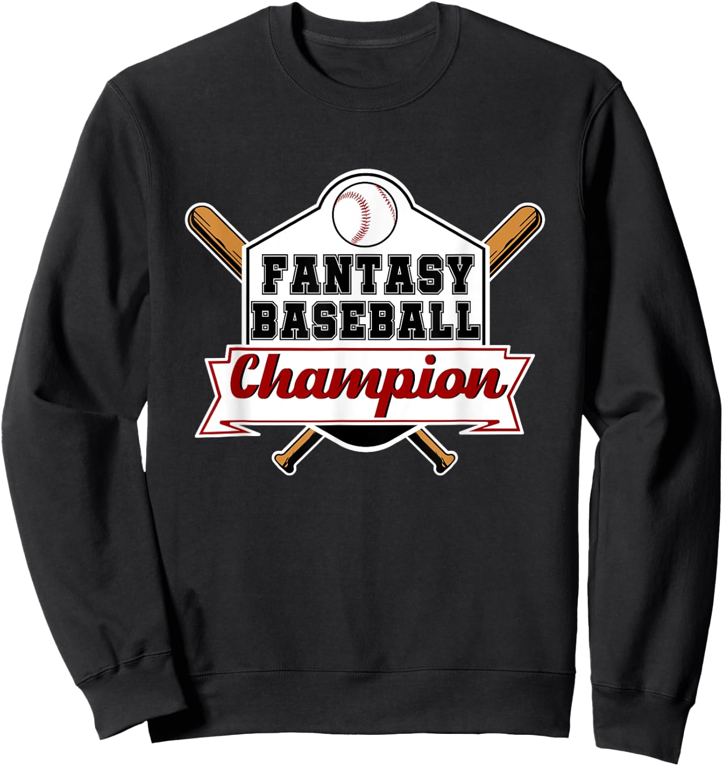 Fantasy Baseball Champion Sweatshirt - Sweatshirt | Black