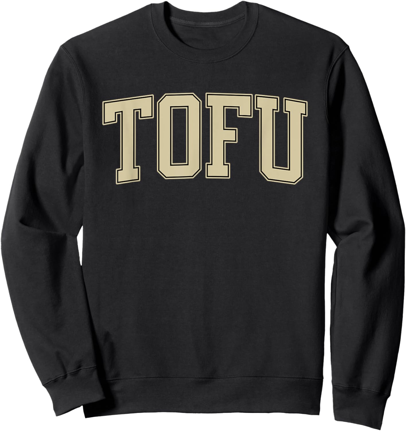 Tofu College Vegan Sweatshirt - Sweatshirt | Black