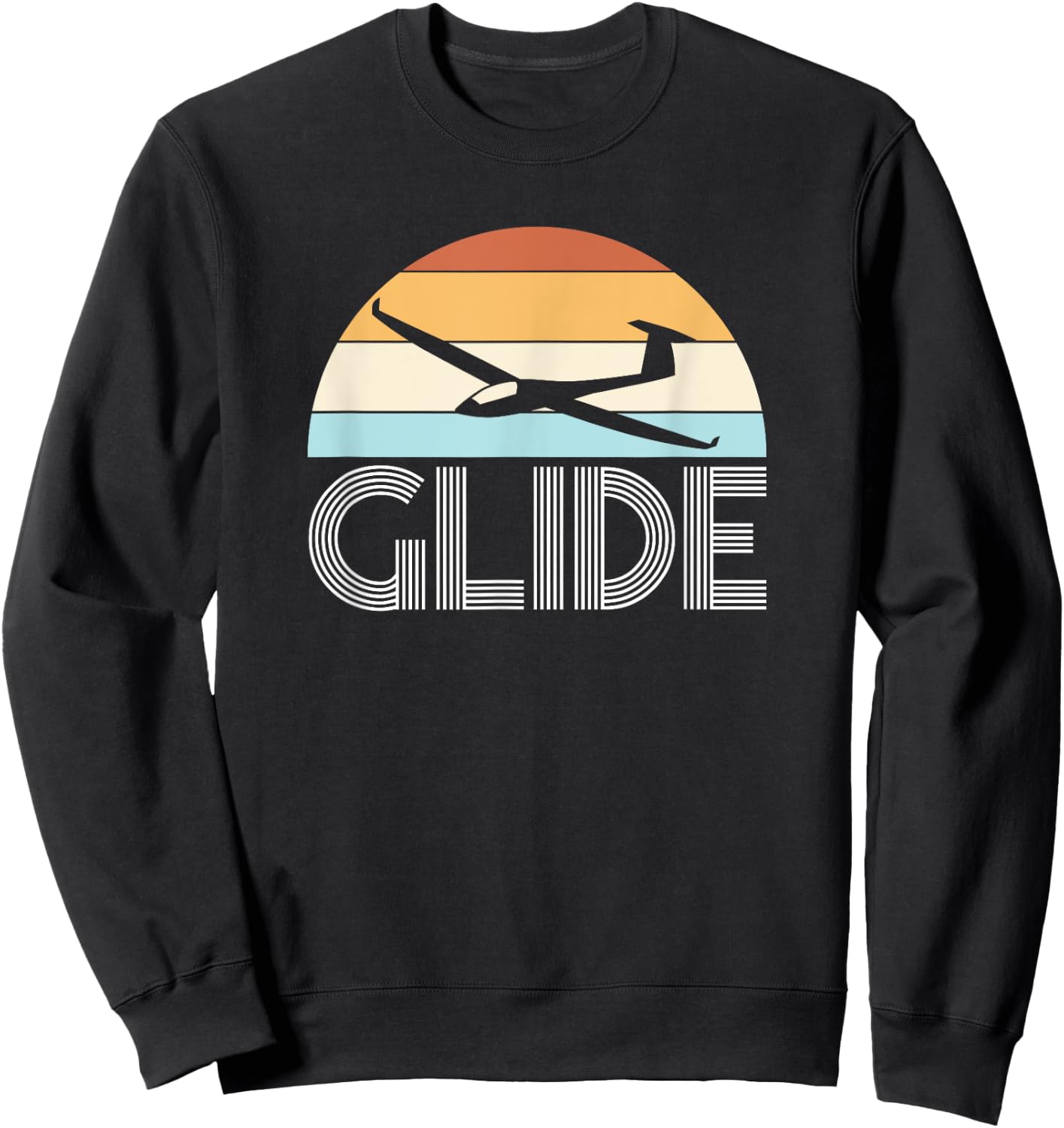 Glide Glider Aeroplane Sailor Gift Sweatshirt - Sweatshirt | Black