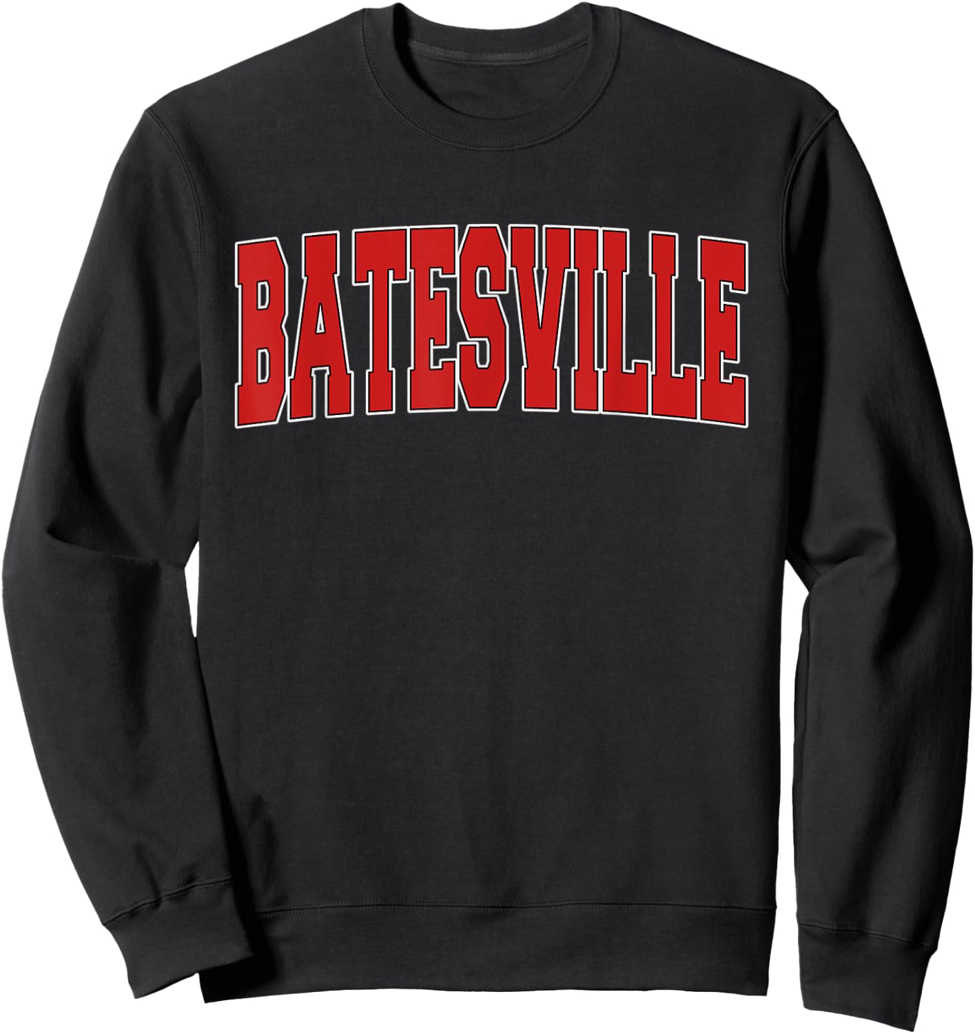 BATESVILLE AR ARKANSAS Varsity Style USA Vintage Sports Sweatshirt - Sweatshirt | Black