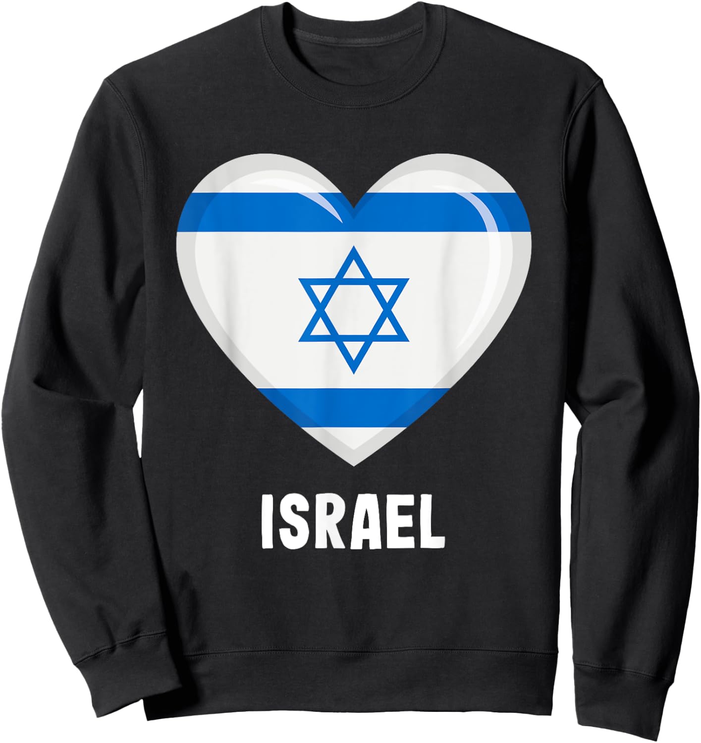 Israel Flag Jersey | Israeli Sweatshirt - Sweatshirt | Black