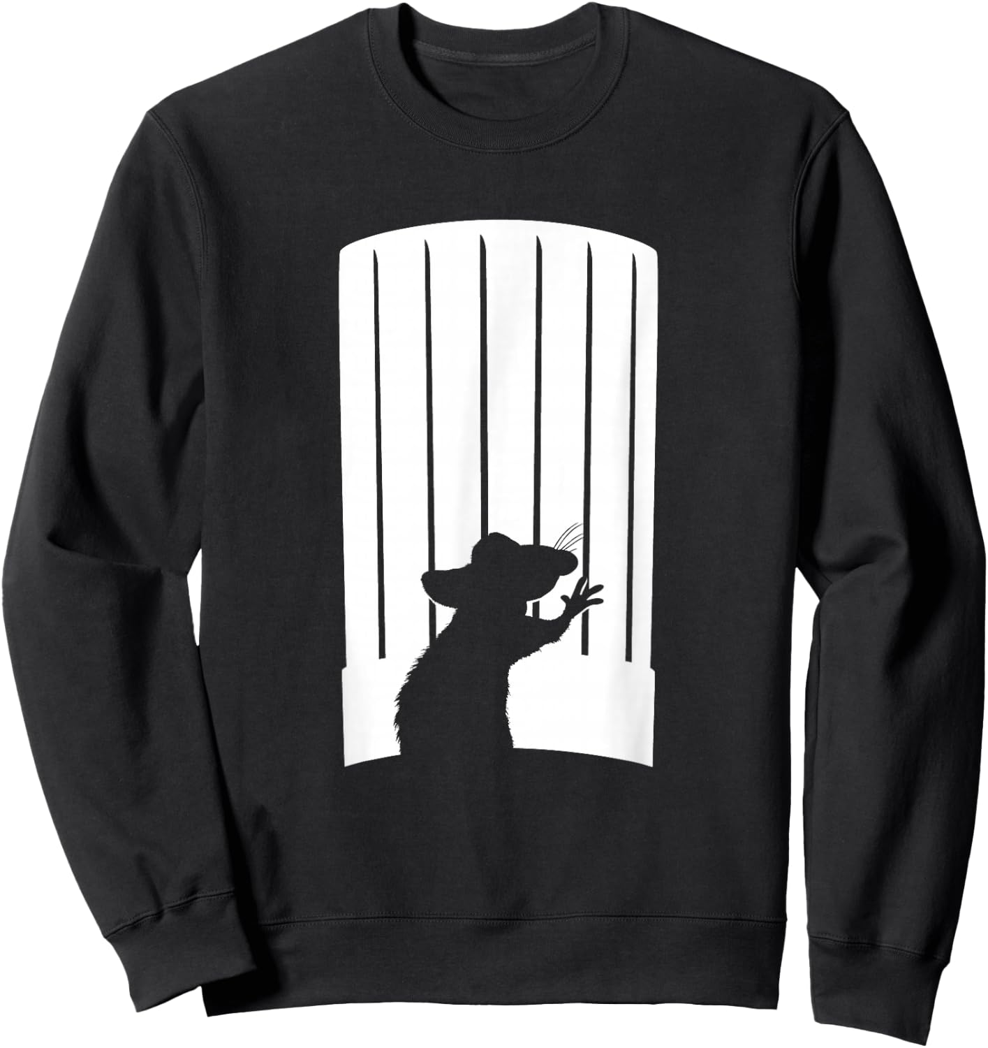 Disney and Pixar's Ratatouille Chef Hat Remy Silhouette Sweatshirt - Sweatshirt | Black