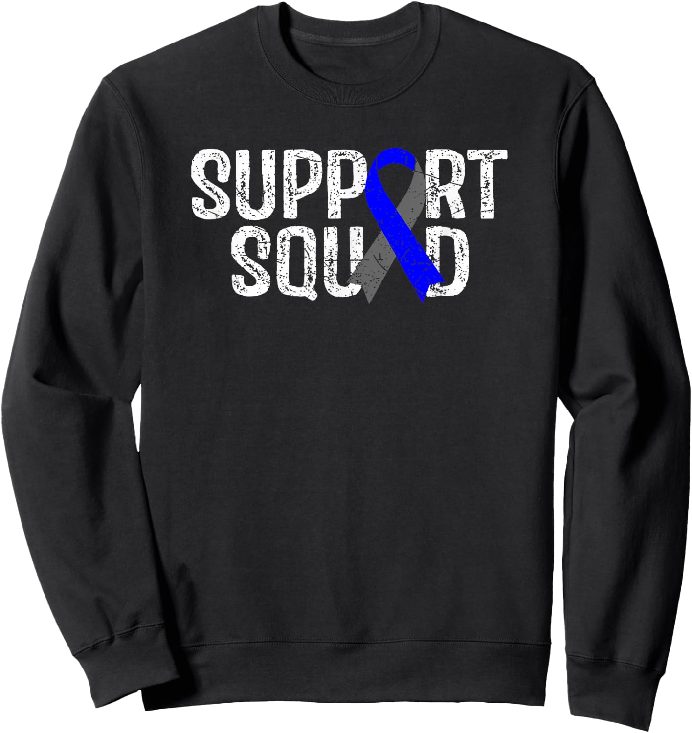 Diabetes Awareness Support Squad Sweatshirt - Sweatshirt | Black