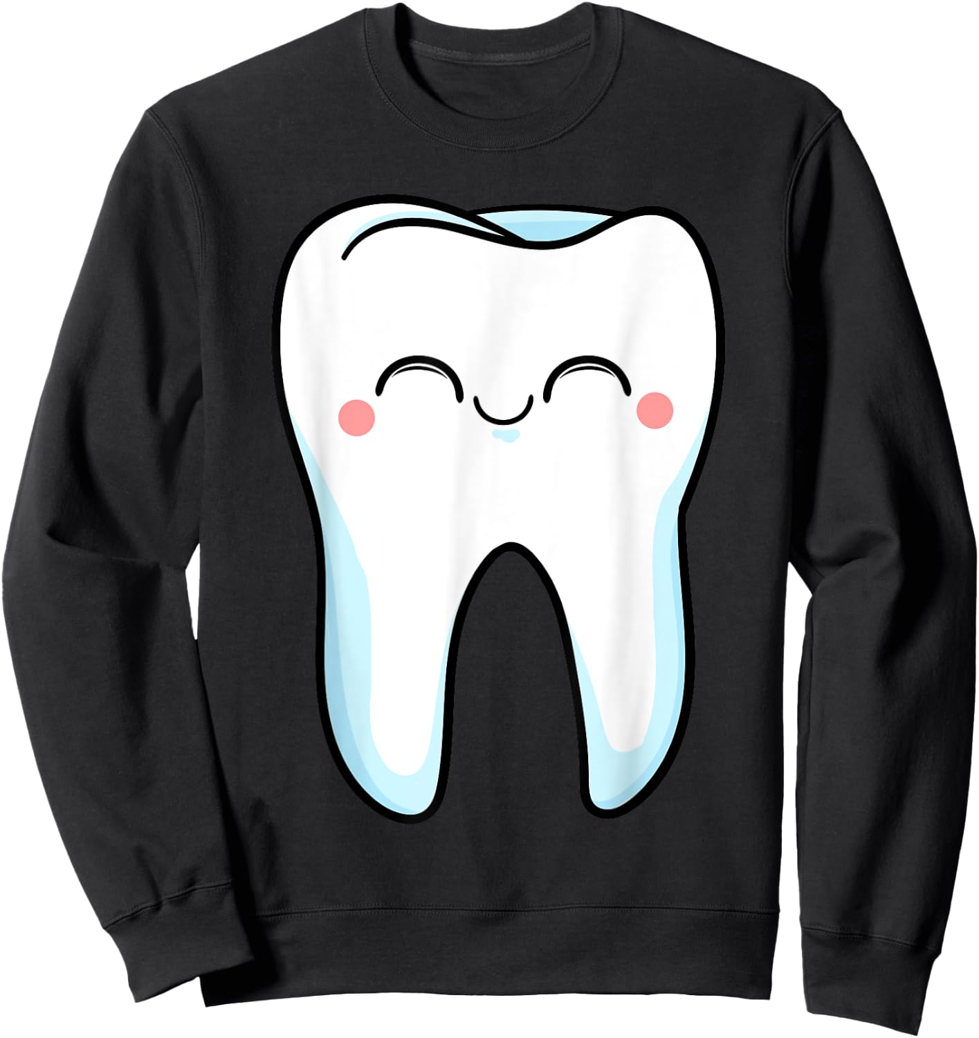 Smiling Teeth Dentist Mouth Doctors Hygiene Doc Sweatshirt - Sweatshirt | Black