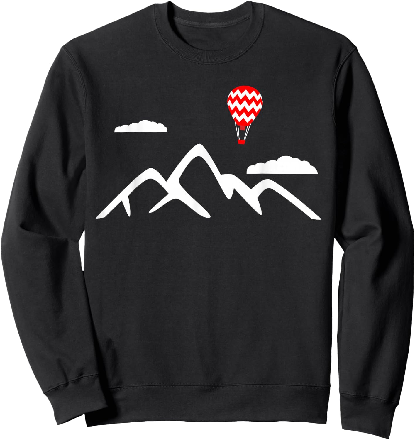 Hot air balloon ride balloonist hot air balloon Sweatshirt - Sweatshirt | Black