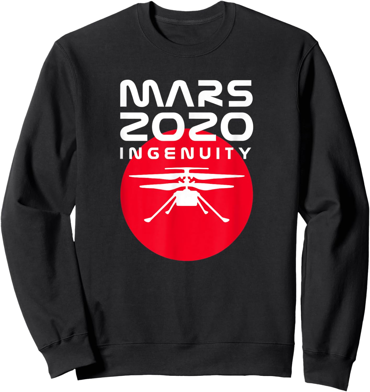 Mars 2020 Perseverance Ingenuity Helicopter Girls Kids Boys Sweatshirt - Sweatshirt | Black