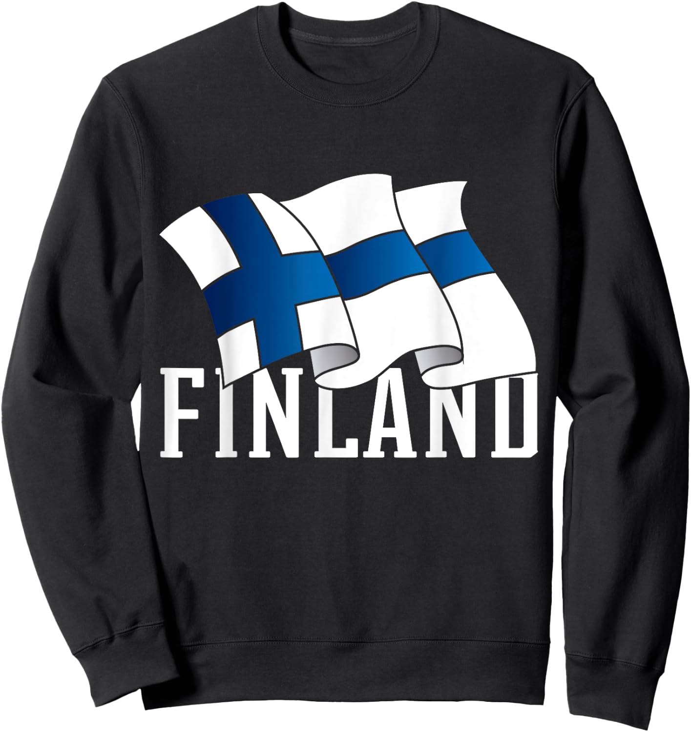 Finnish Pride Finland Viking Gift Finland Sweatshirt - Sweatshirt | Black