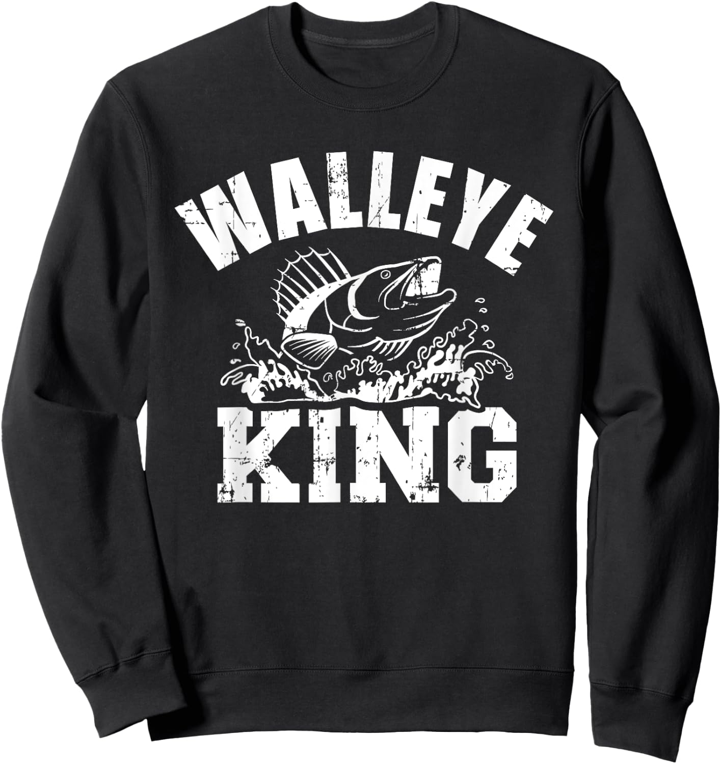 Walleye king Sweatshirt - Sweatshirt | Black
