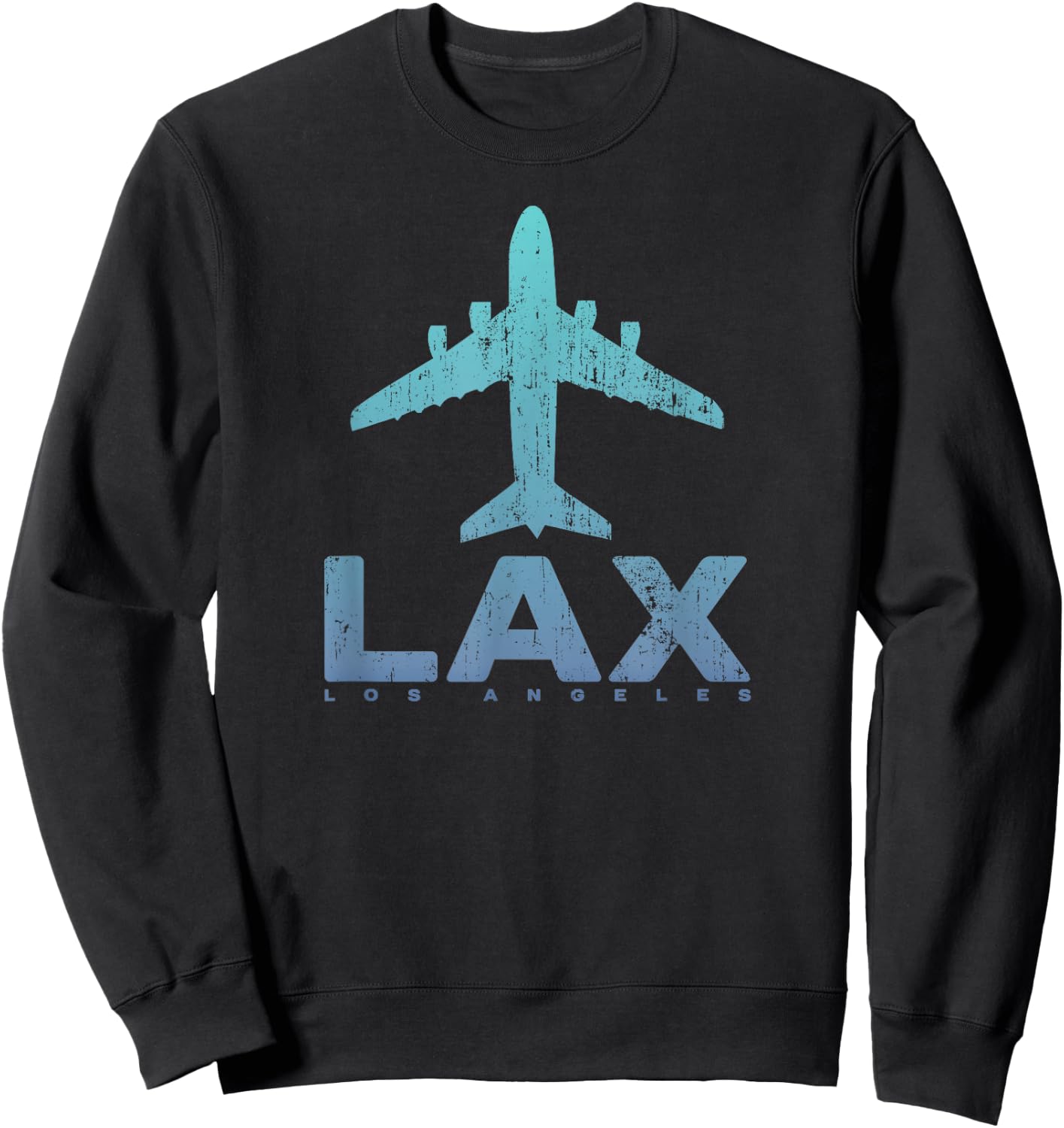 Los Angeles California LAX Airport Code LA Vacation Souvenir Sweatshirt - Sweatshirt | Black