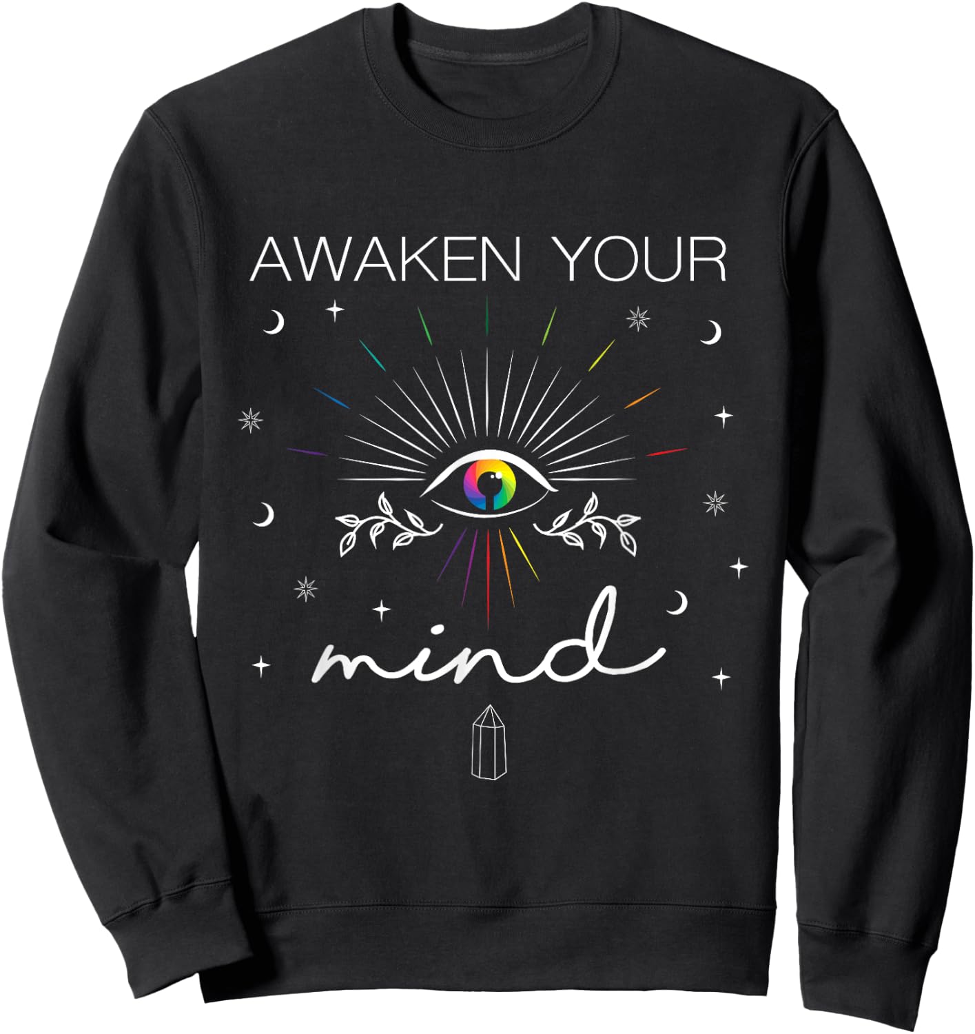 Awaken Your Mind Spiritual Awakening Magical 3rd Eye Sweatshirt - Sweatshirt | Black