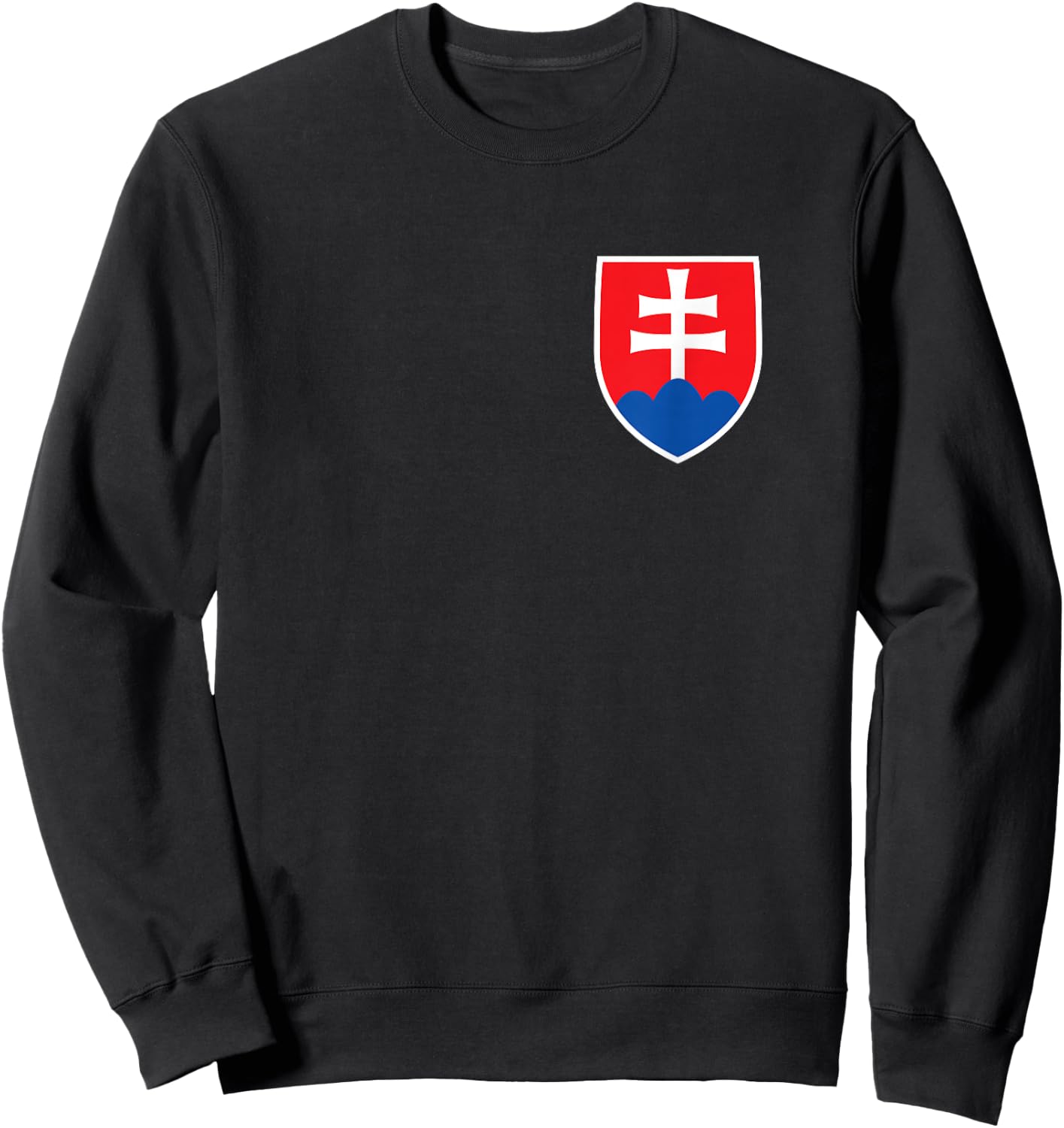 Vintaga Slovak Flag Crest Retro Slovakia Souvenir Sweatshirt - Sweatshirt | Black