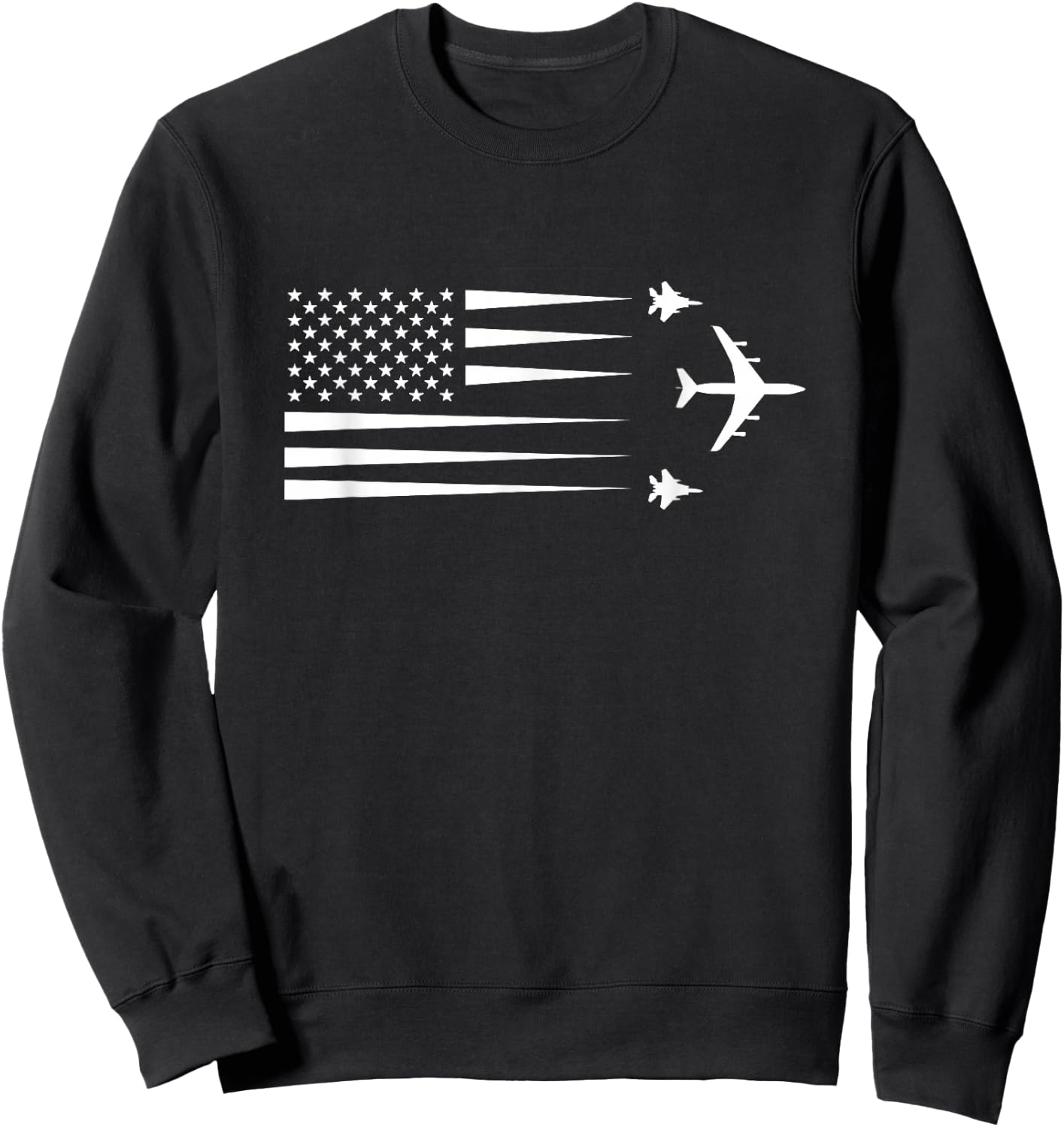 KC-135 Stratotanker F-15 Eagle Sweatshirt - Sweatshirt | Black