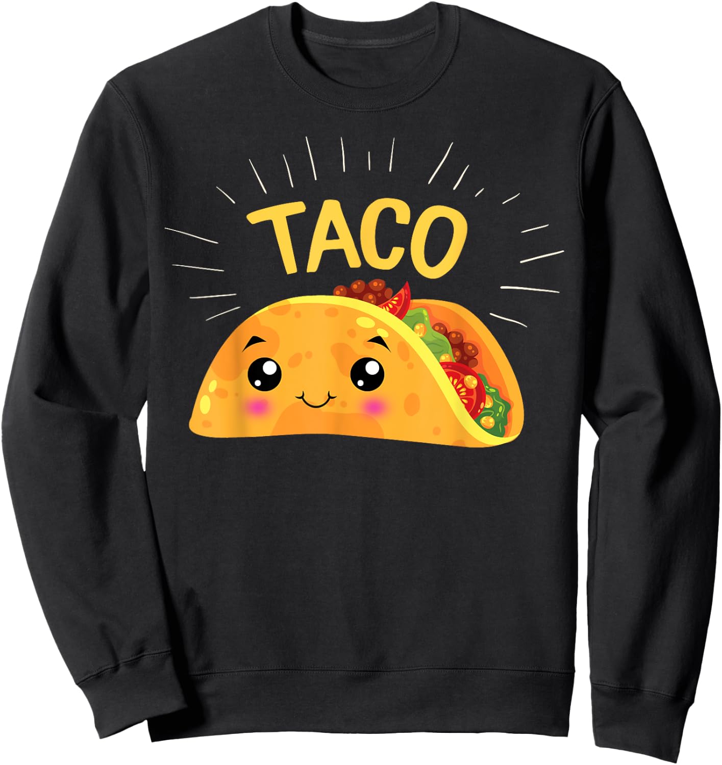 Taco And Taquito Matching Mommy Daddy And Me Mexican New Mom Sweatshirt - Sweatshirt | Black