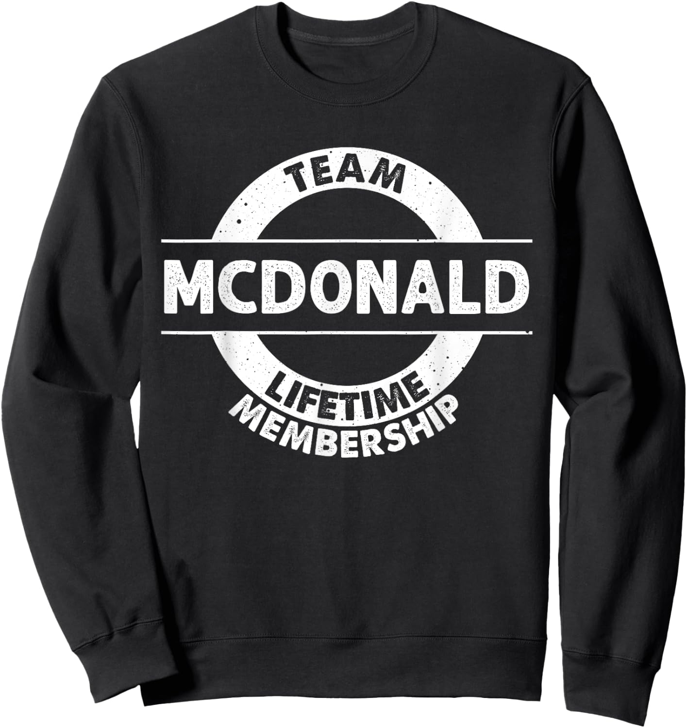 MCDONALD Gift Funny Surname Family Tree Birthday Reunion Sweatshirt - Sweatshirt | Black