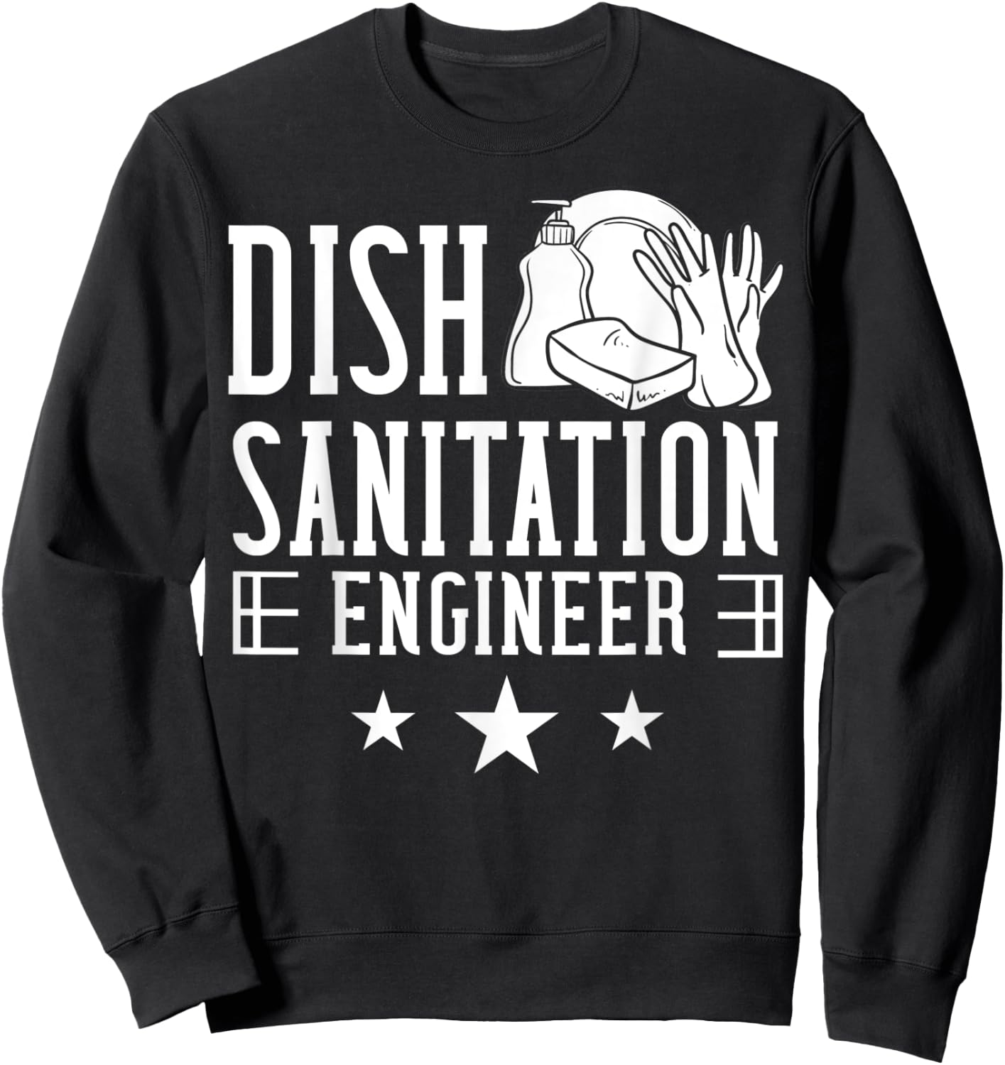 Dishwasher Dishwashing Gift Job Dish Washing Sweatshirt - Sweatshirt | Black