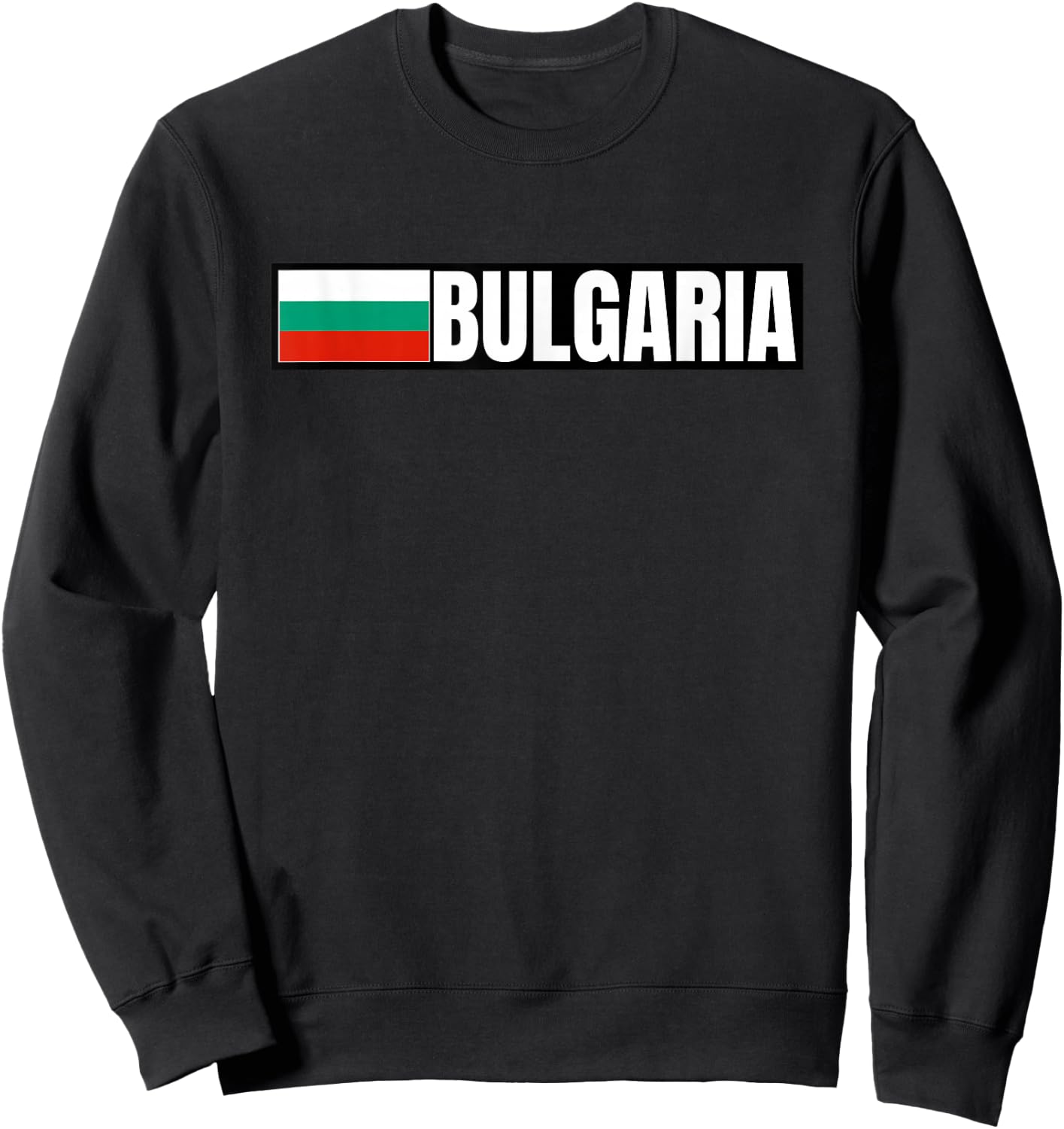 Bulgaria Flag Sweatshirt - Sweatshirt | Black