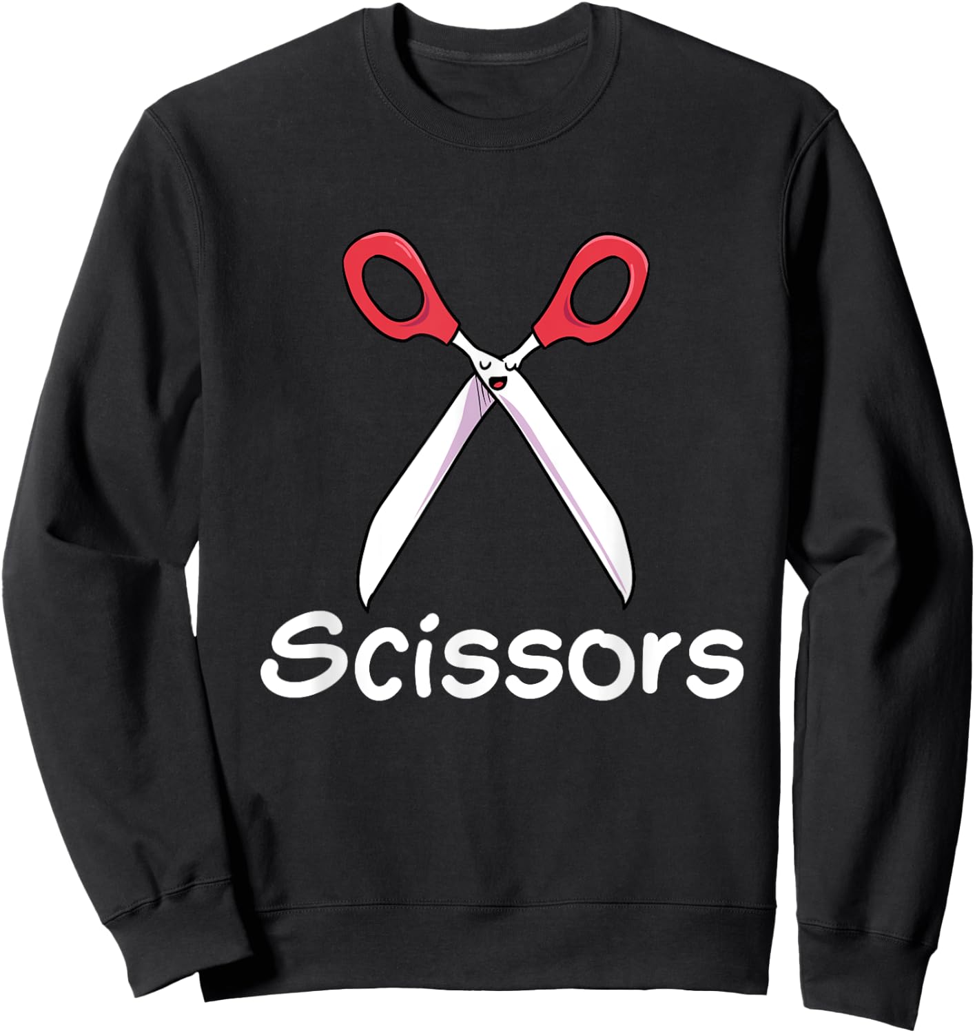 Funny Group Halloween Outfit - Rock Paper Scissors Costume Sweatshirt - Sweatshirt | Black