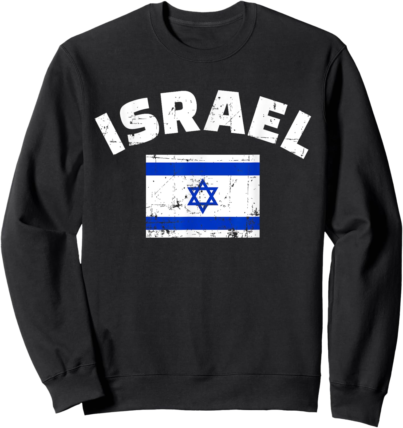 Israel flag Sweatshirt - Sweatshirt | Black